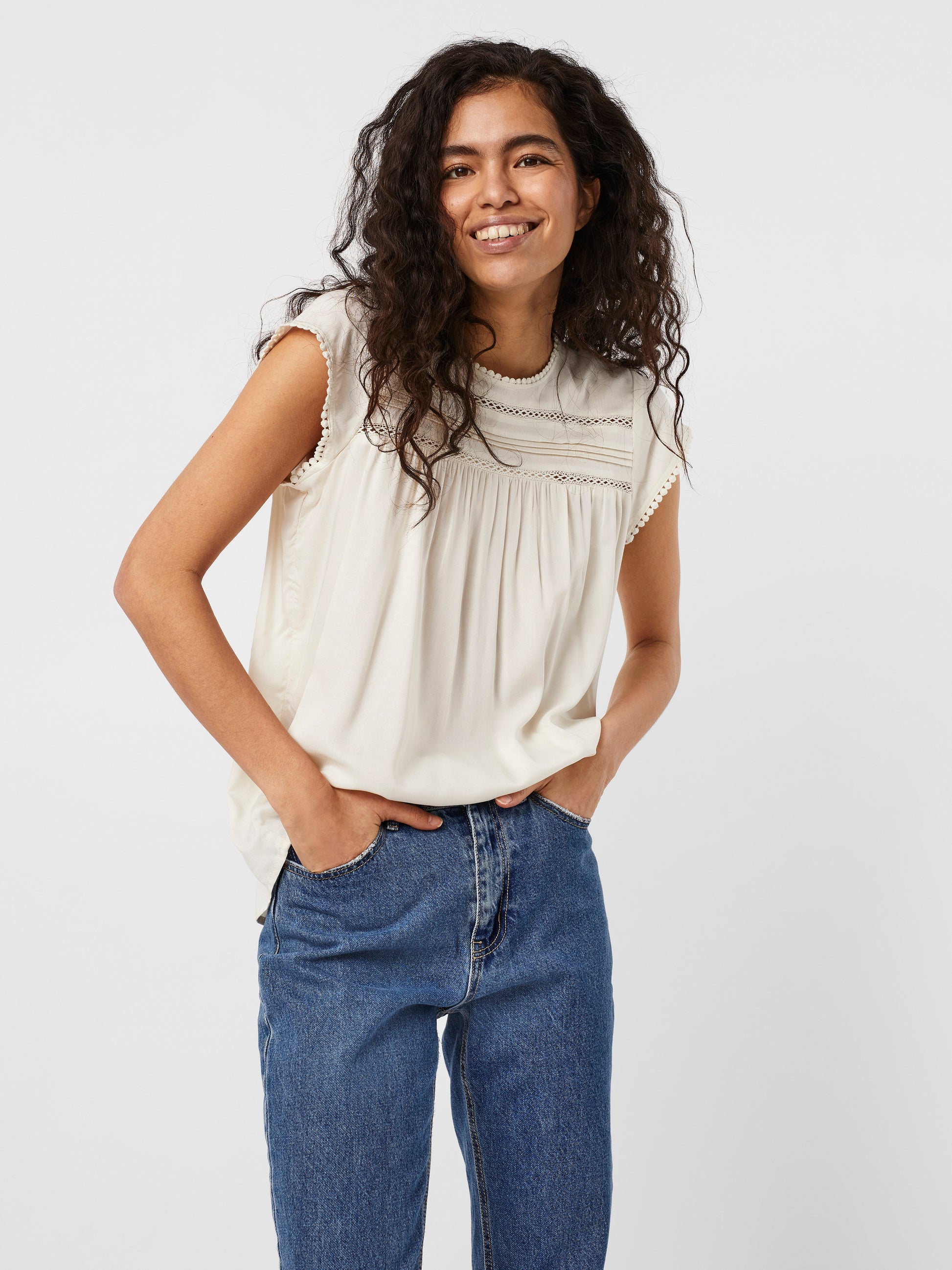 Vmdebbie Pleat S/l Top Ga Noos (Snow White)