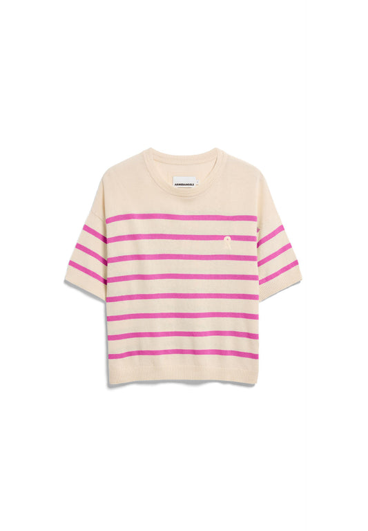 Striped Linen Blend Sweater (Undyed-washed B)