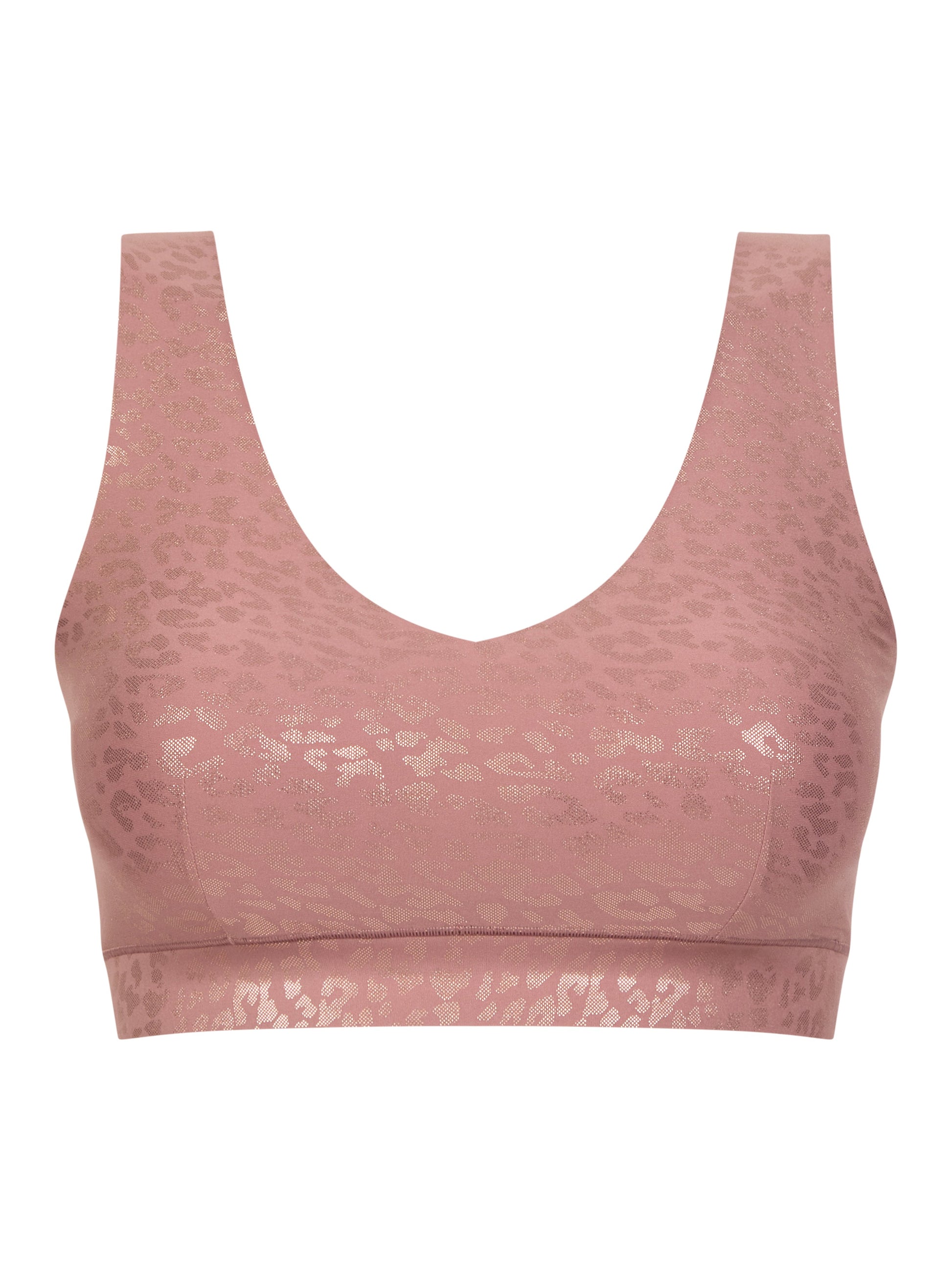 SOFTSTRETCH Bustier mit Soft Cups (Pink Leo Shimmer)