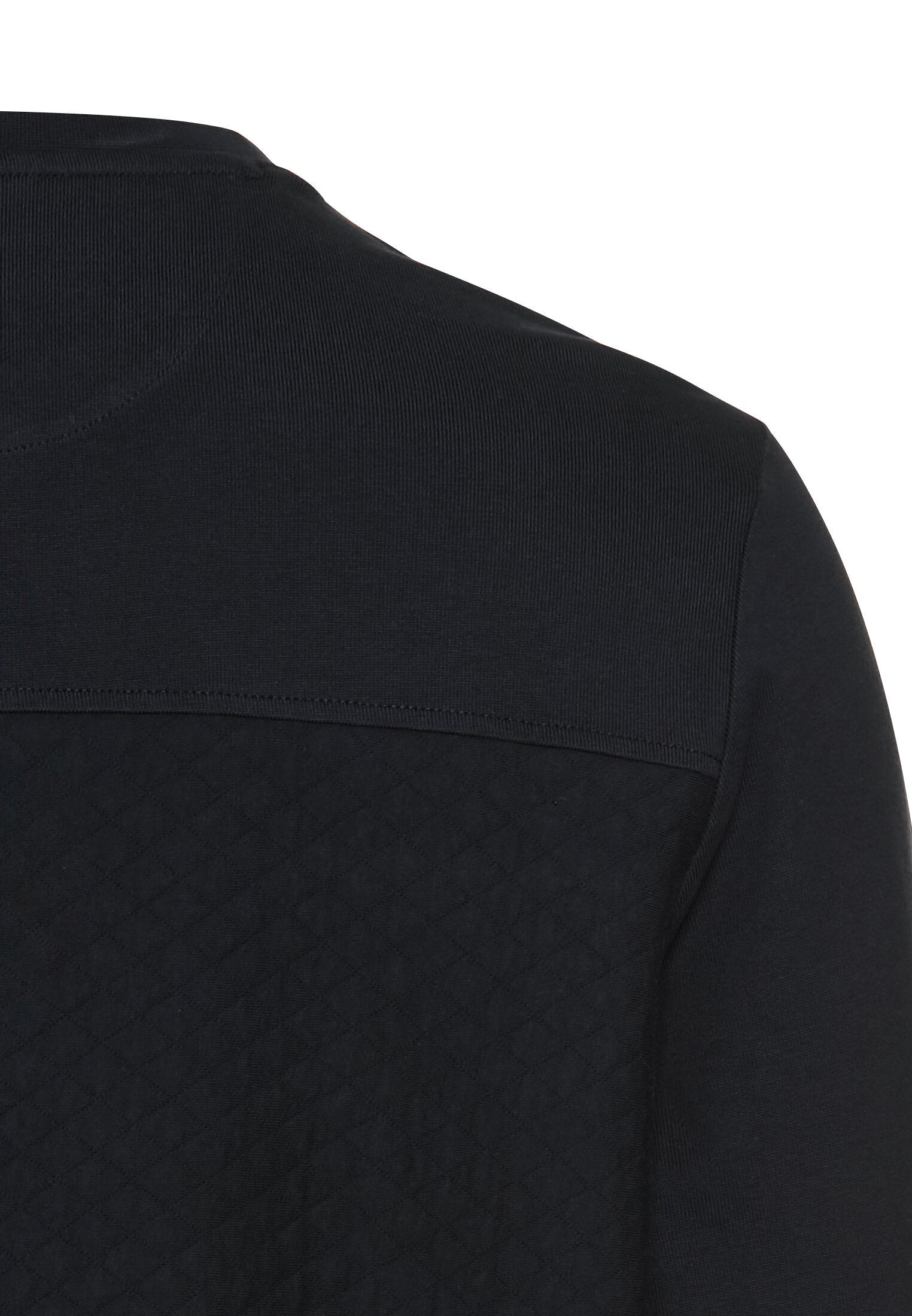 Langarm Henley mit Brusttasche (Dark Navy)