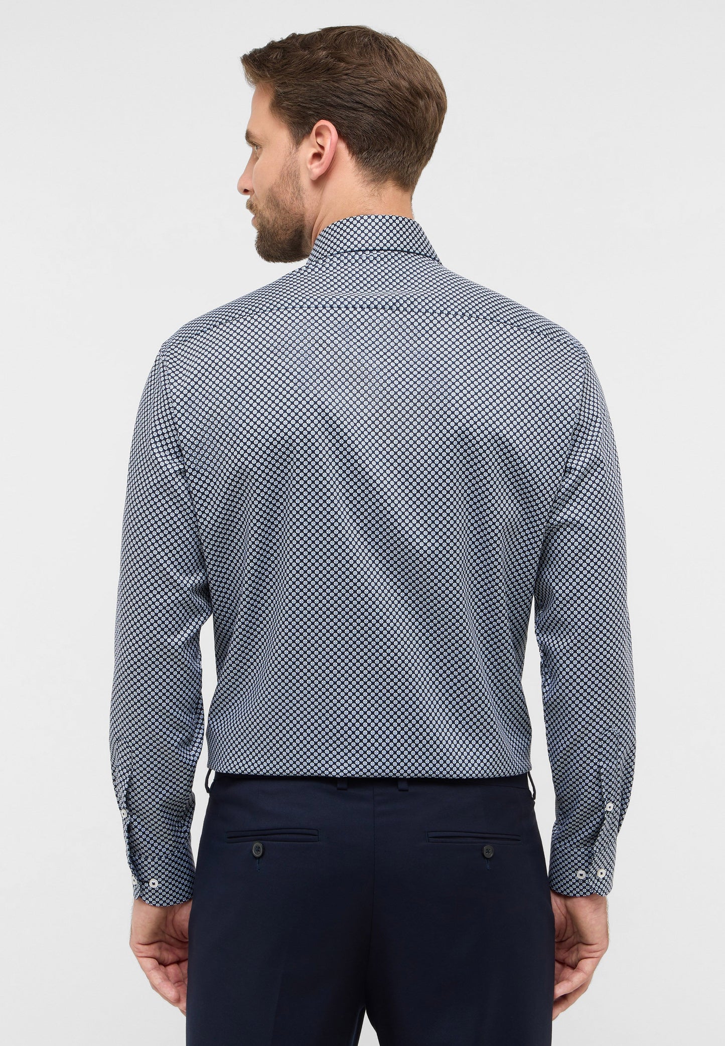 Hemd Twill Langarm (Marine)