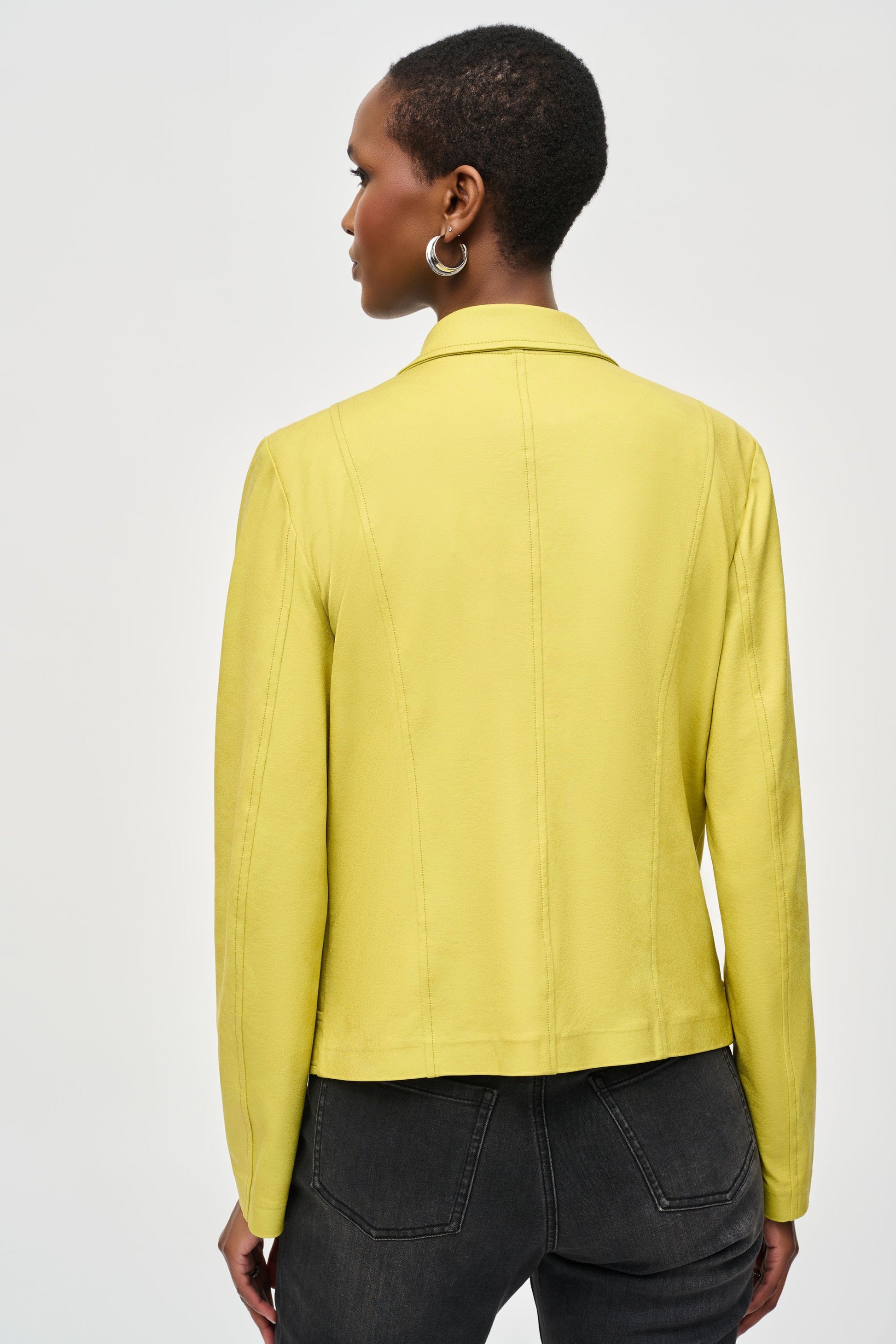 Beschichtete Bikerjacke (Wasabi)