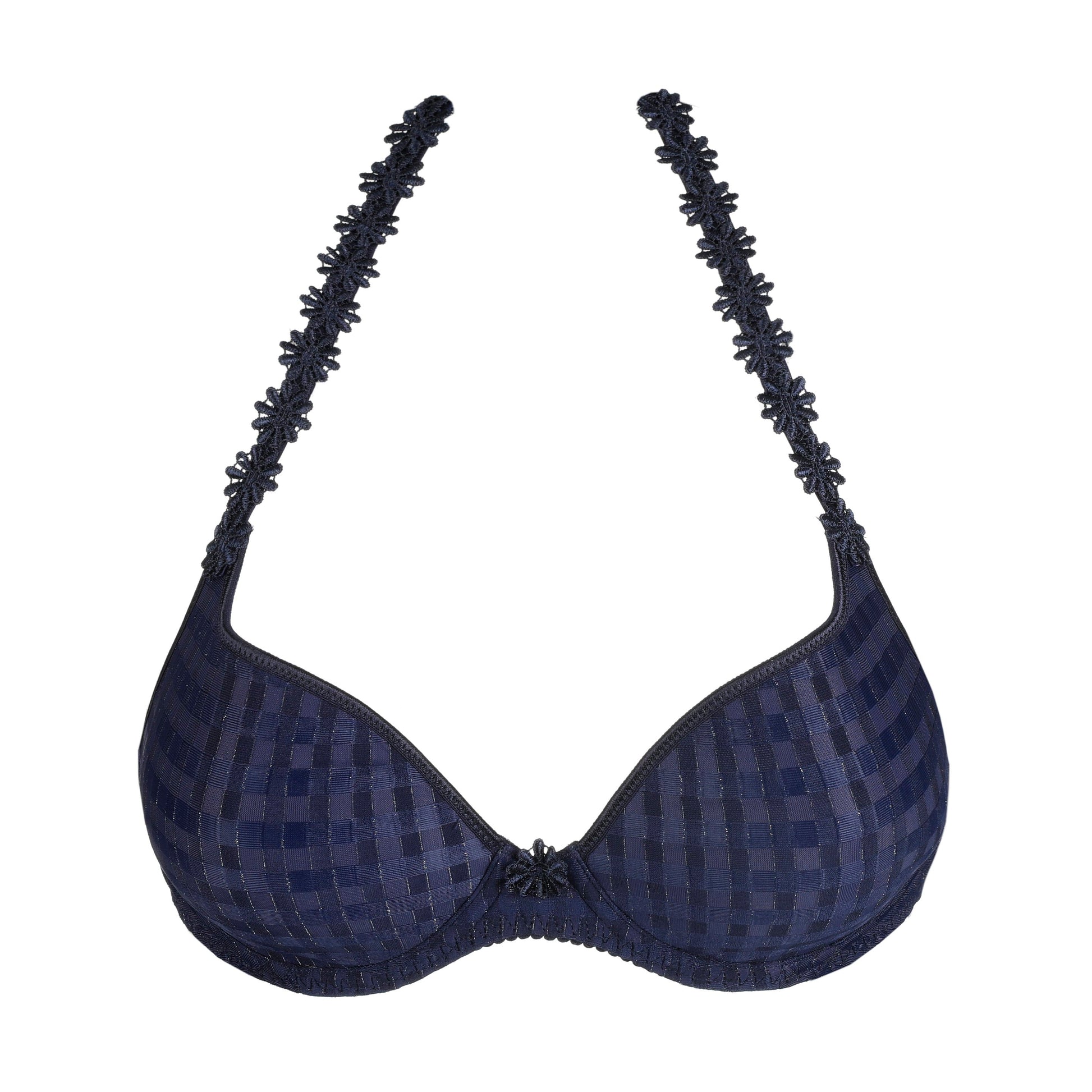 AVERO velvet blue Unterlegter BH Herzform (Vel)