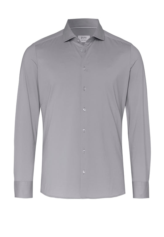 PURE- Functional Hemd Langarm (Uni Anthrazit)