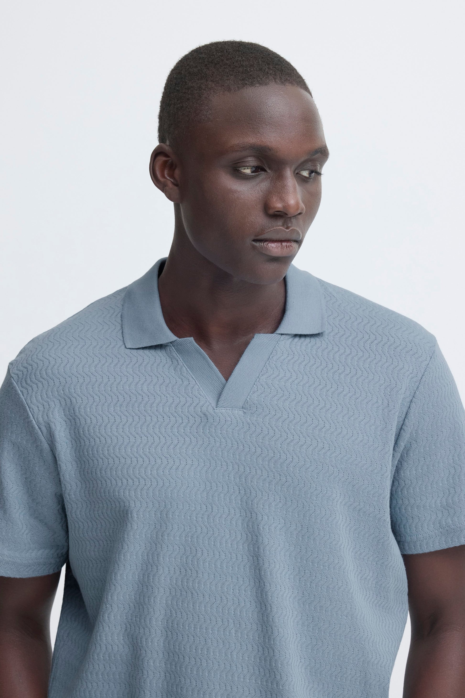 Bheskild Polo S/s (Faded Denim)