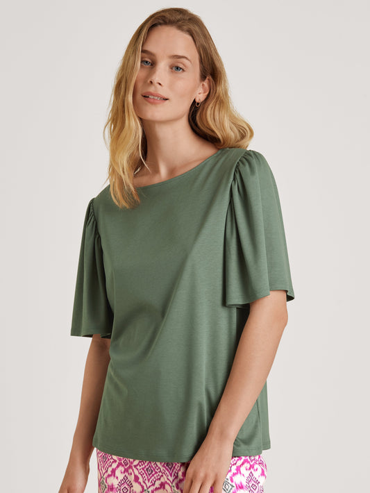 DAMEN Shirt kurzarm (Laurel Green)