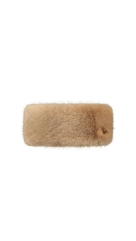Fur Headband (Beige Light Brown)