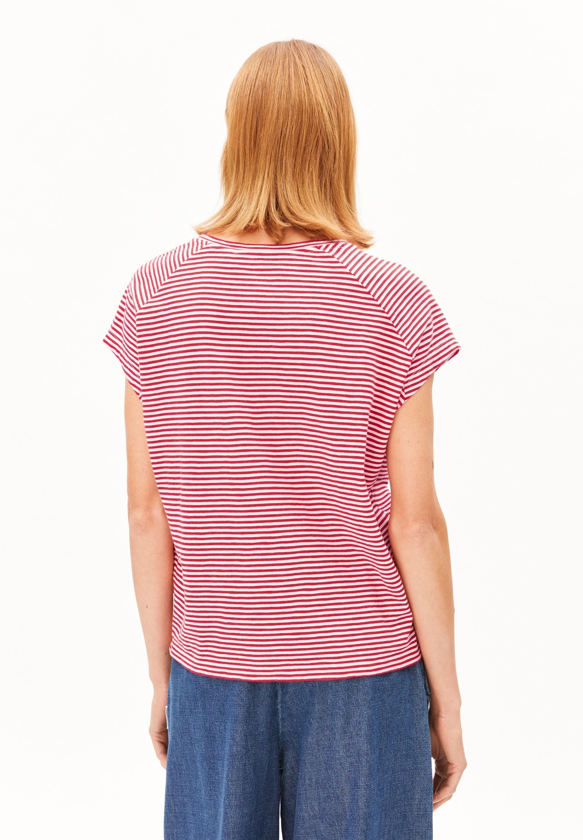 Slub Jersey Stripe T-shirt (Pink Mist-mars)