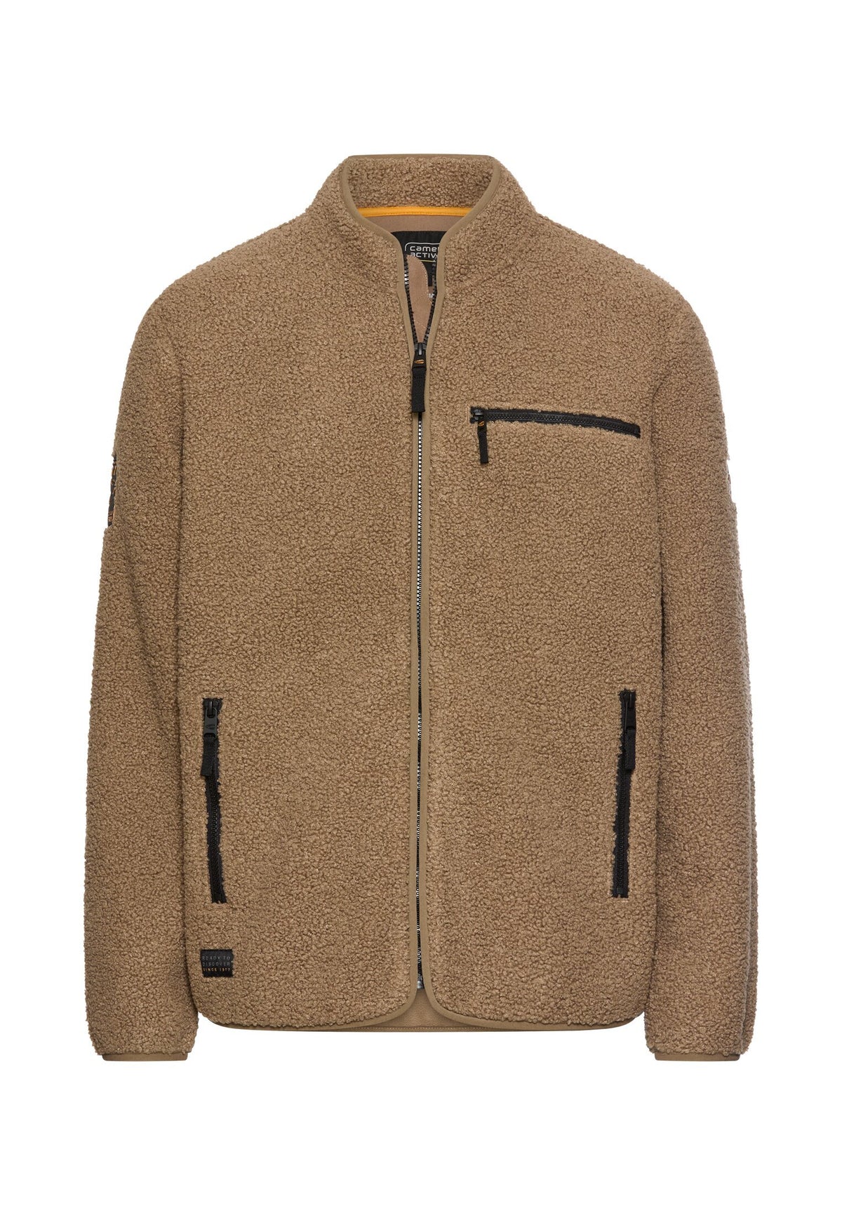 Fleecejacke mit Reißverschlussseitentaschen (Sepia Brown)