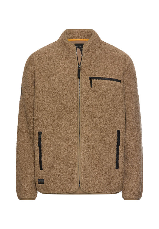 Fleecejacke mit Reißverschlussseitentaschen (Sepia Brown)