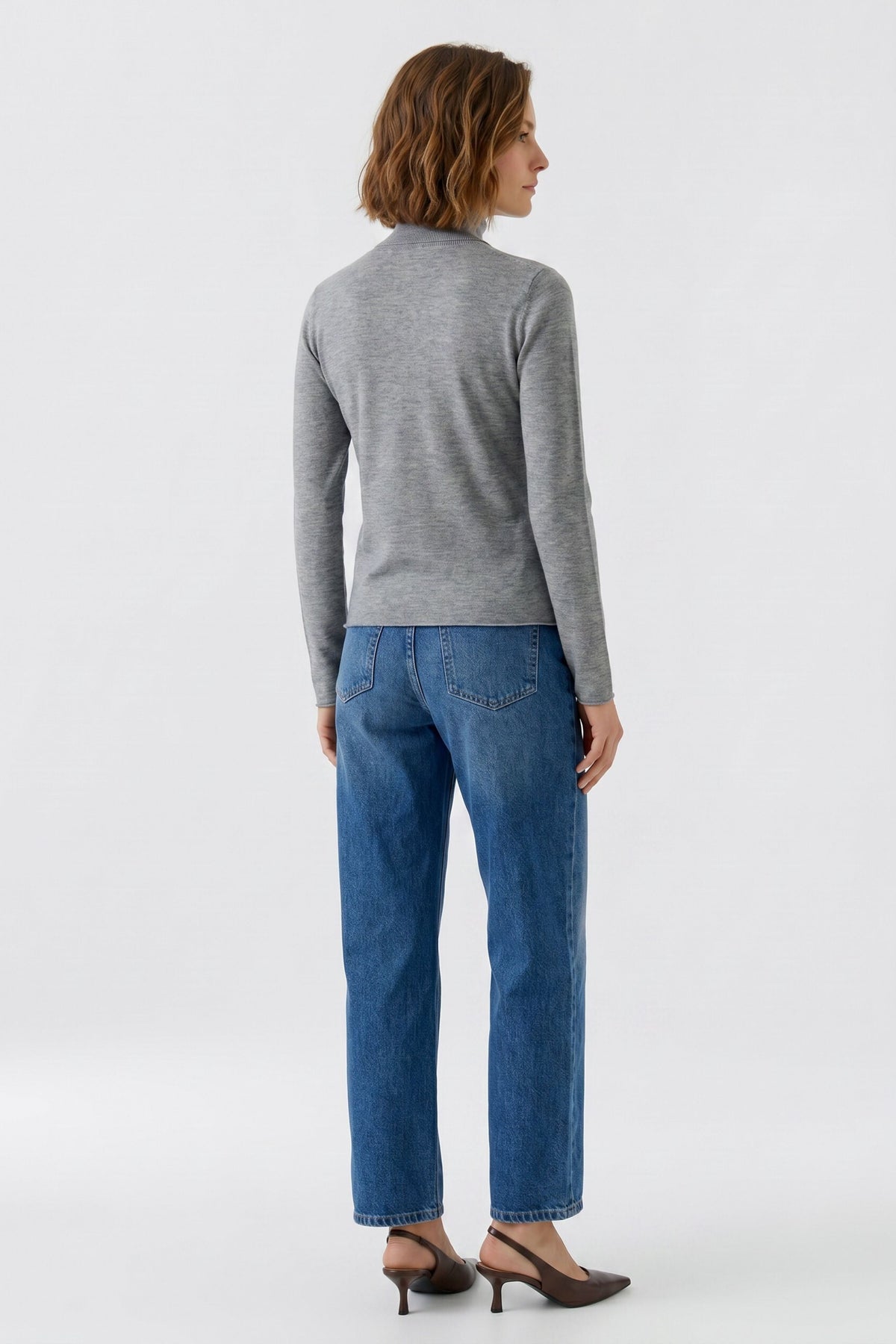Rollkragenpullover (Grey)