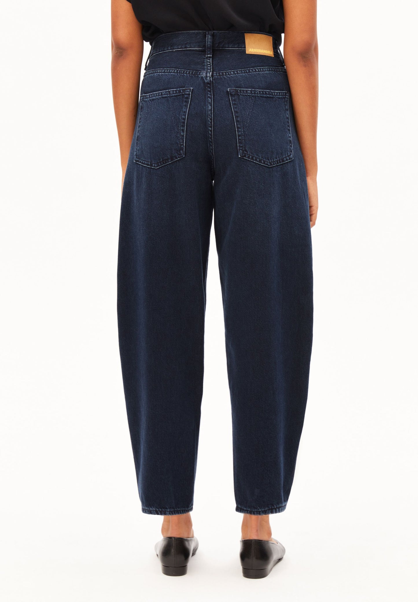 Baarly High Waist Barrel Jean (Fluid Ink)