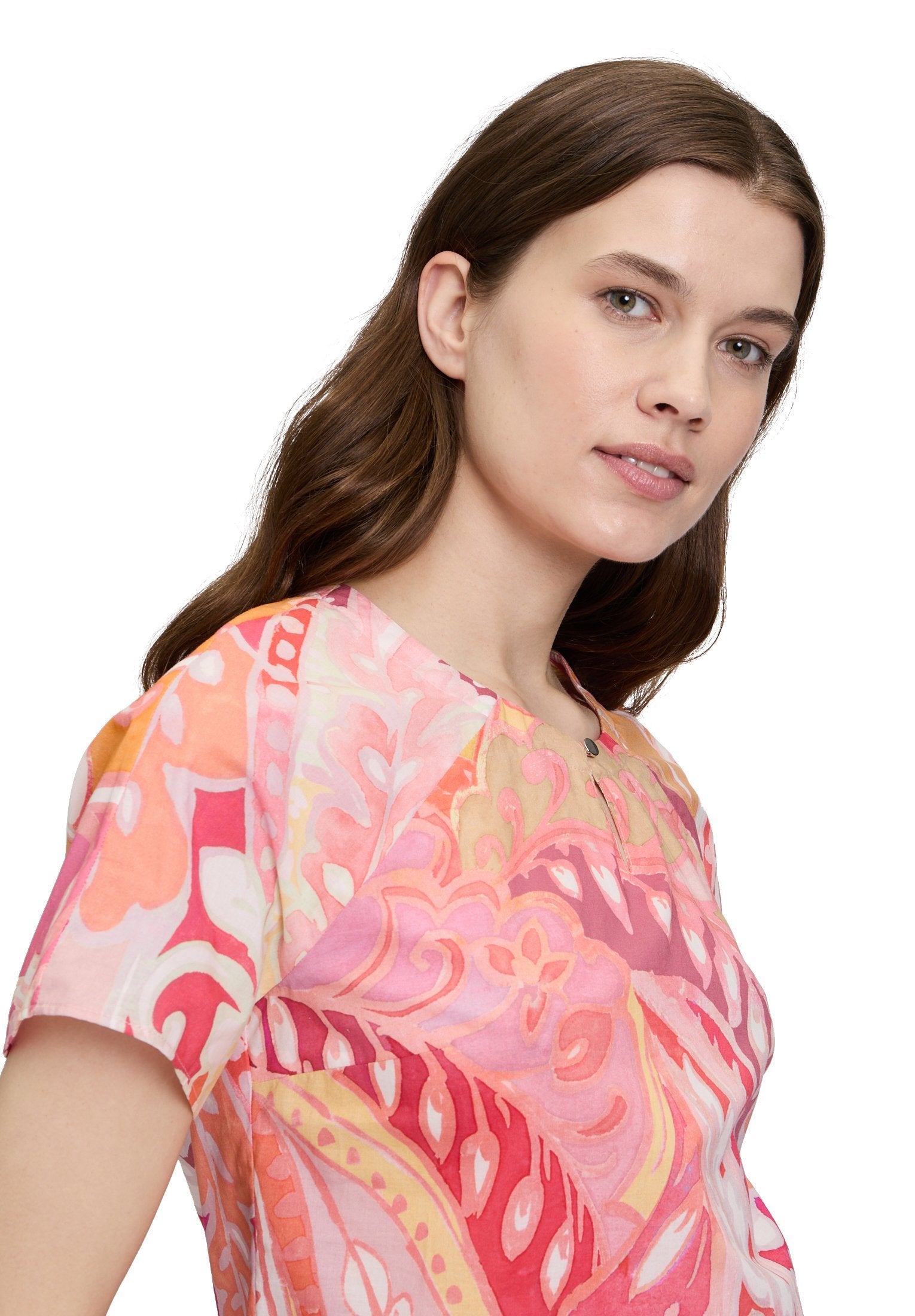 Casual-Bluse (Rosé/yellow)