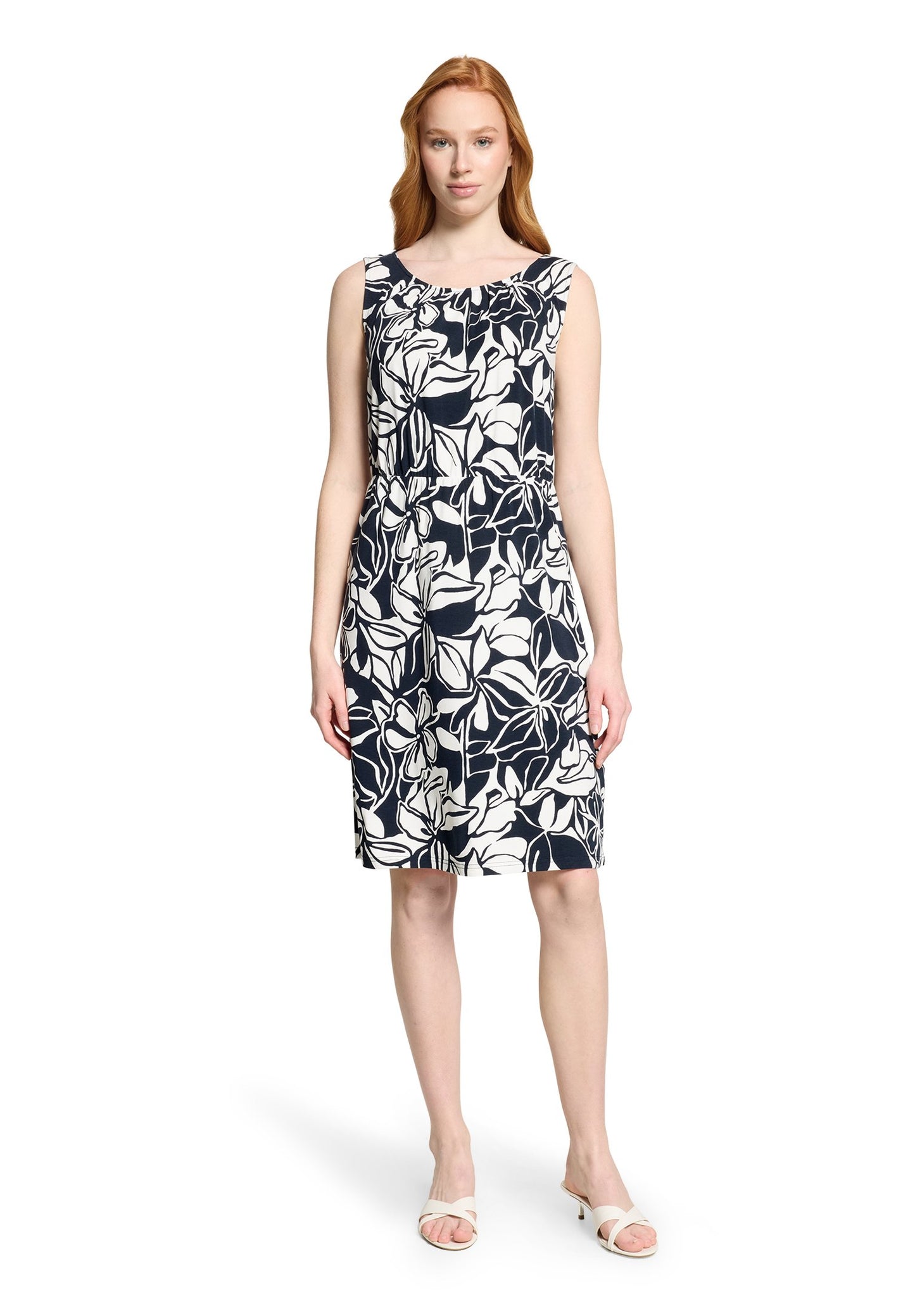 Sommerkleid (Dark Blue/cream)