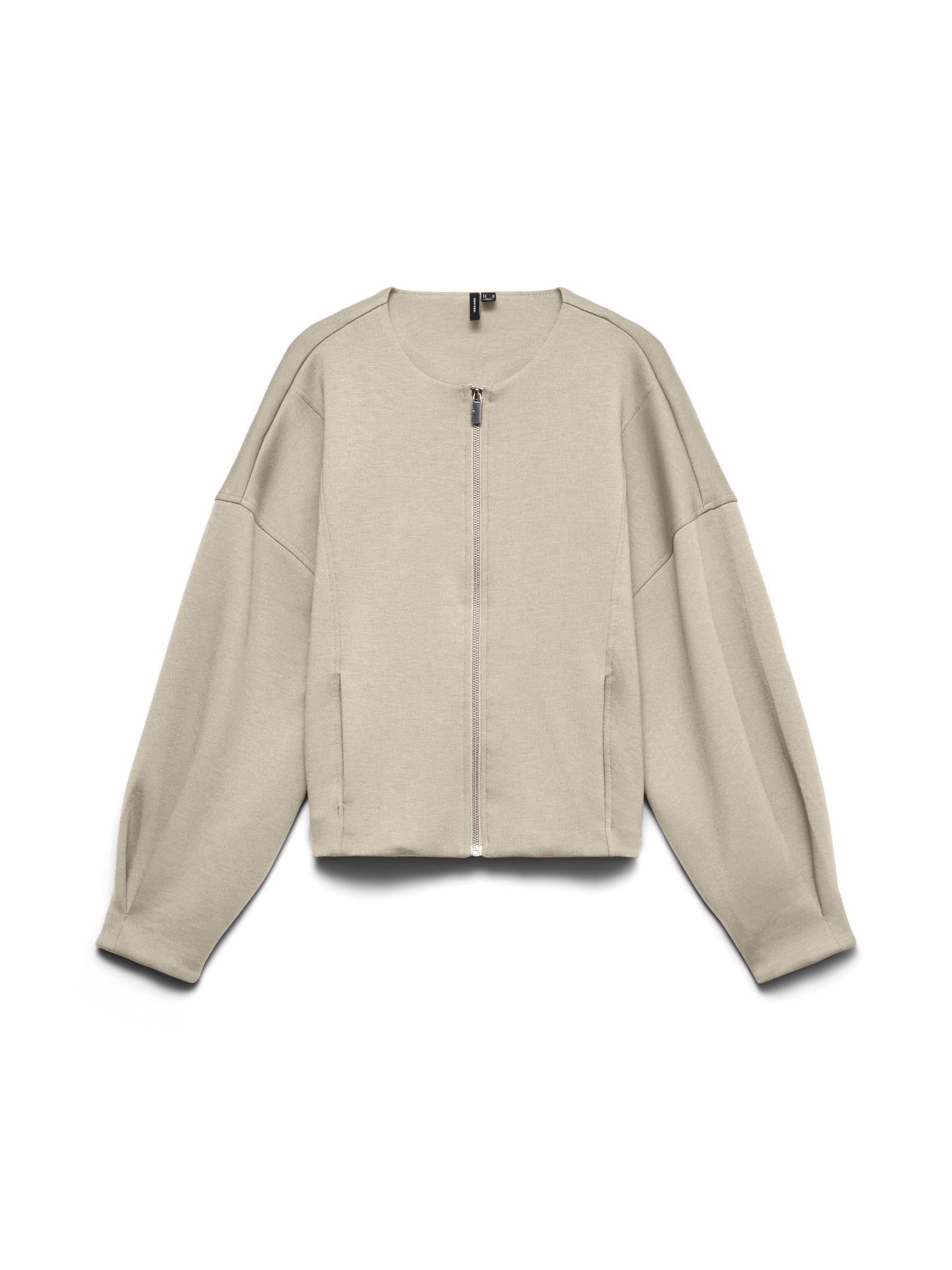 Vmuma Ls O-neck Zip Bomber Jrs (Oatmeal)