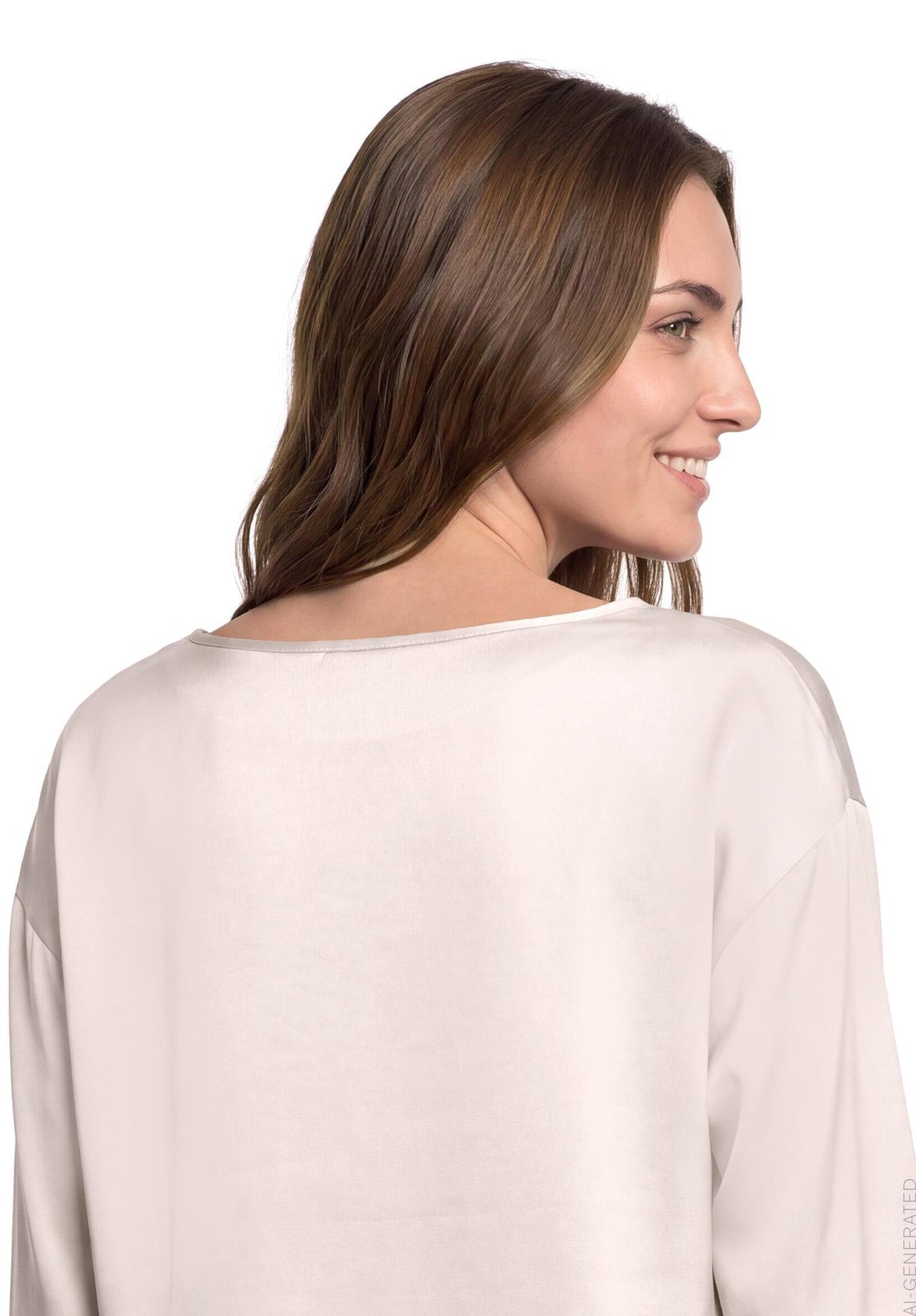 Schlupfbluse (Patch Beige/bla)