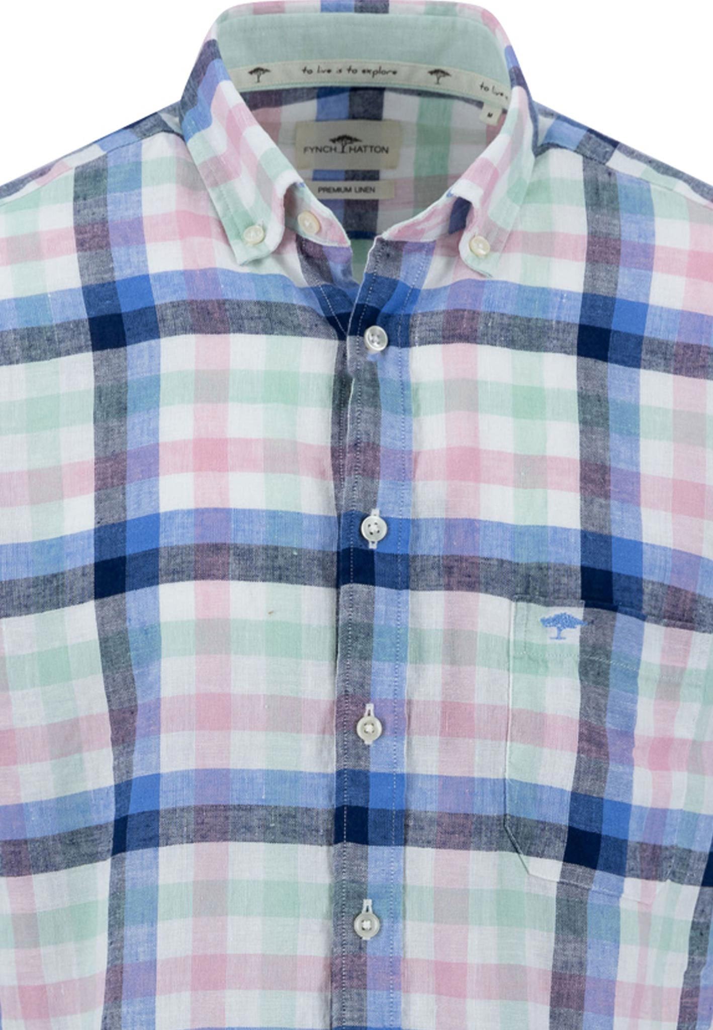 Summer Linen Check, B.D., 1/2 (Minty Green)