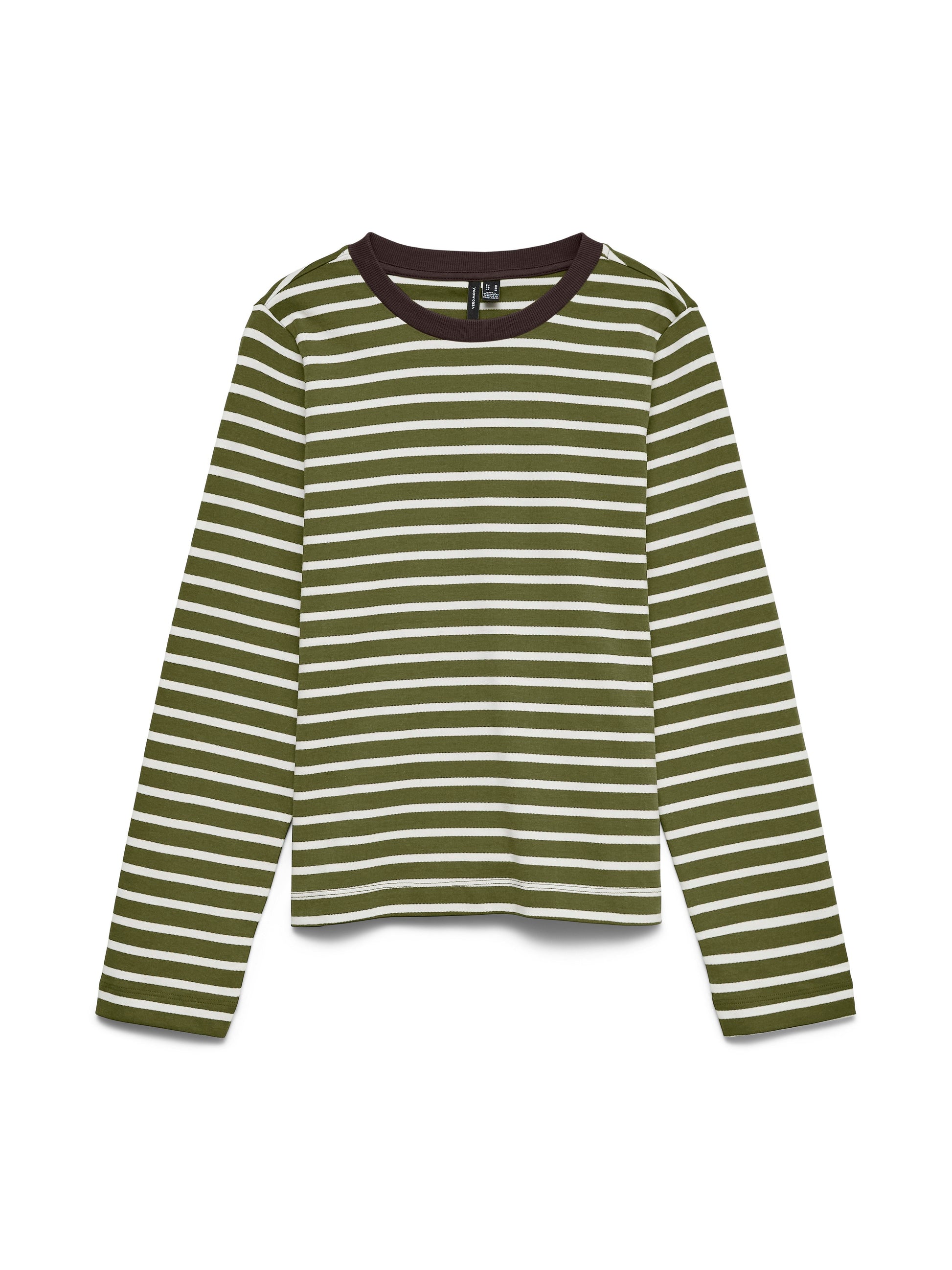 Vmbopha Ls O-neck Contrast Top Jrs (Sphagnum/s)