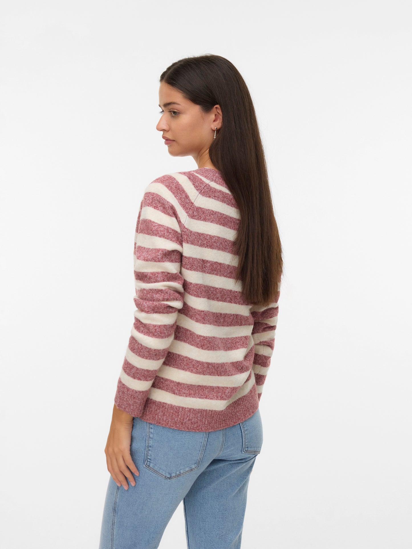 Vmdoffy Ls O-neck Blouse Ga Noos (Syrah/birc)