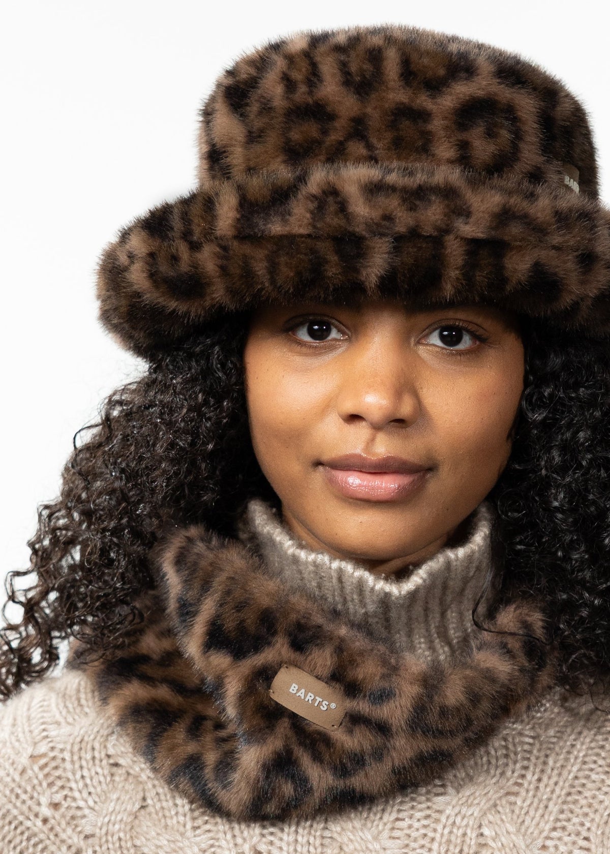 Eilidh Scarf (Brown Print Brown)