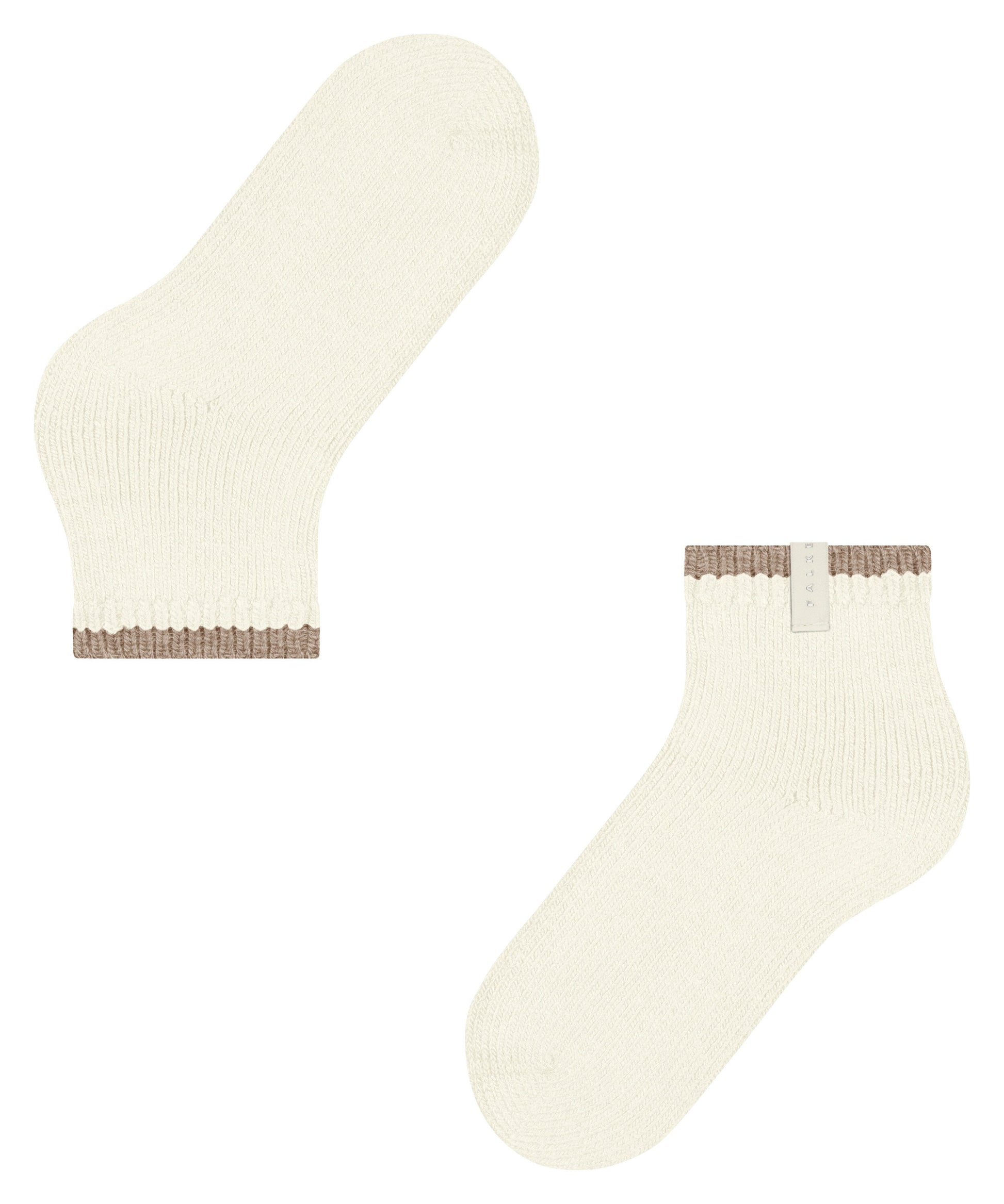FALKE Cosy Plush Damen Kurzsocken (Woolwhite)