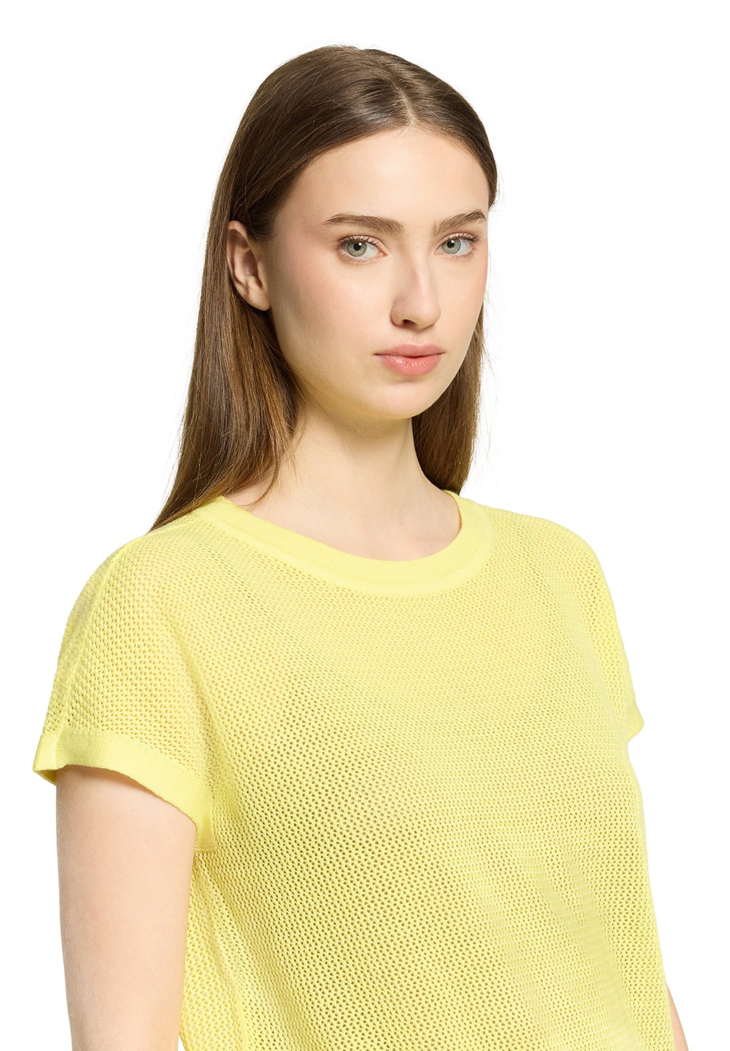 Lochstrick-Pullover (Limelight)