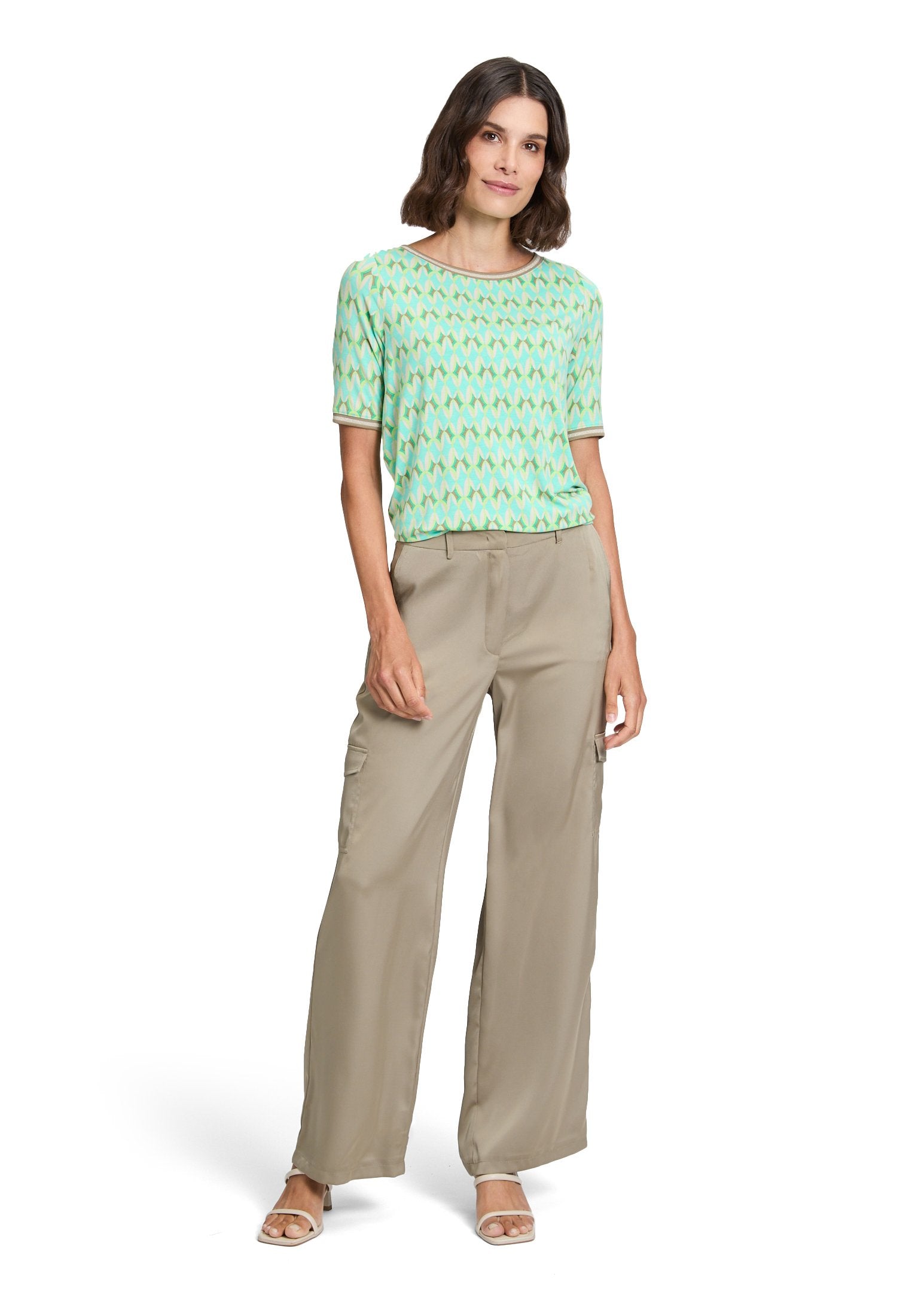 Casual-Shirt (Khaki/green)