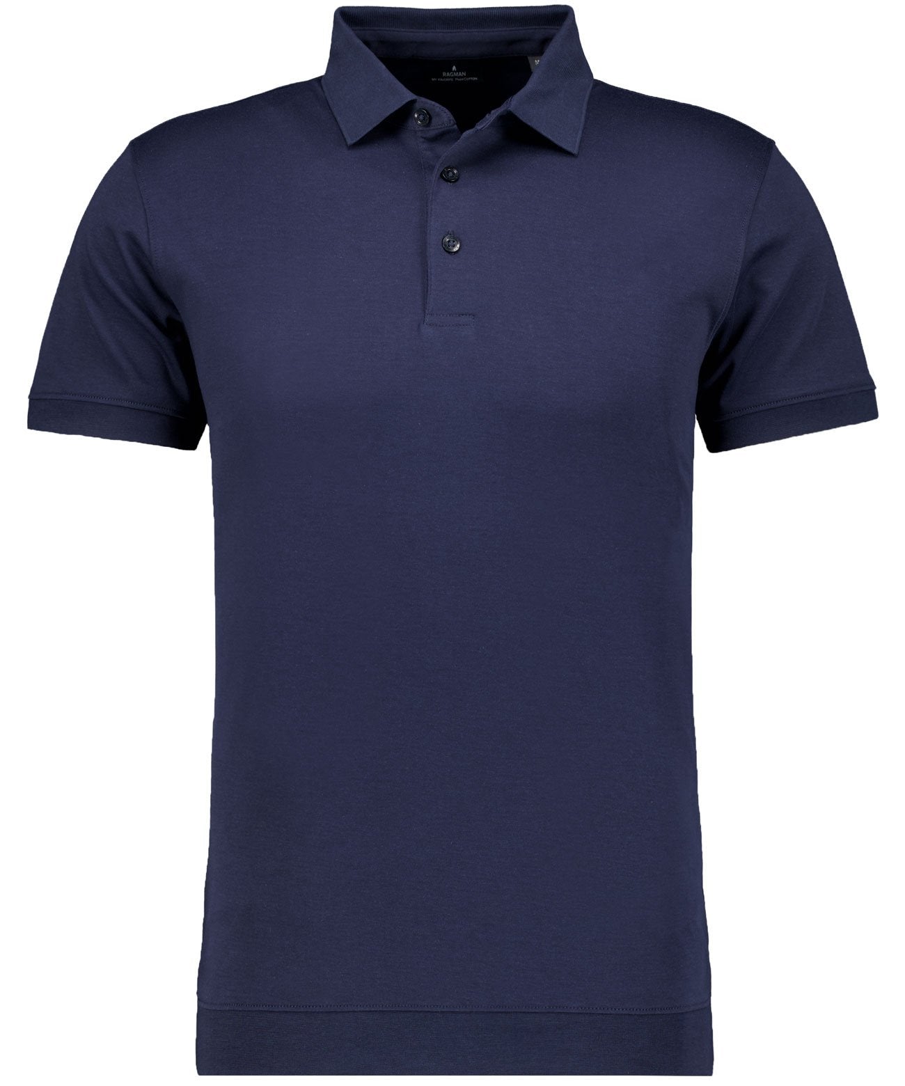 Pima-Polo mit Bund (Dunkelblau)