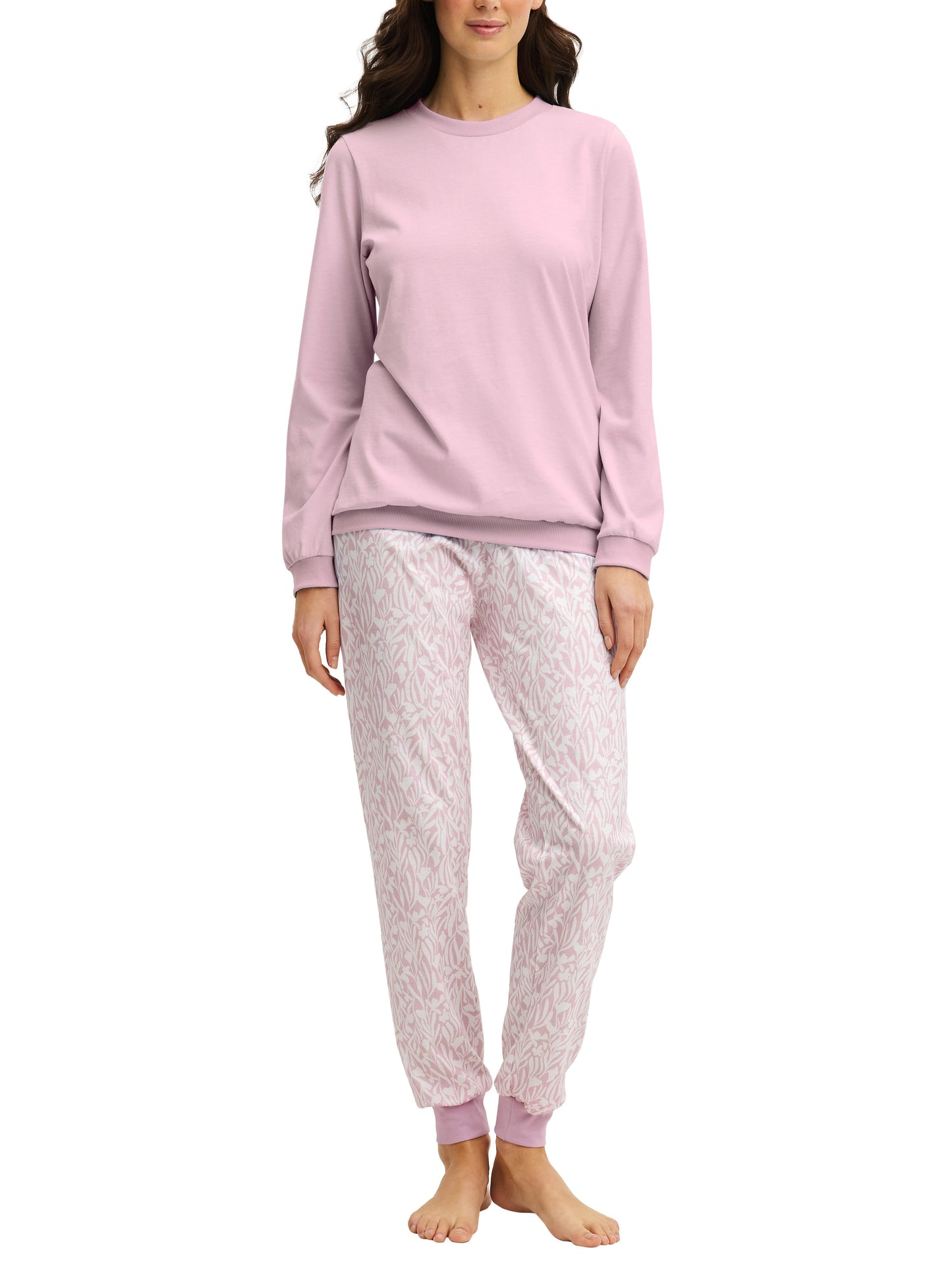 DAMEN Pyjama mit Bündchen (Fragrant Lilac)