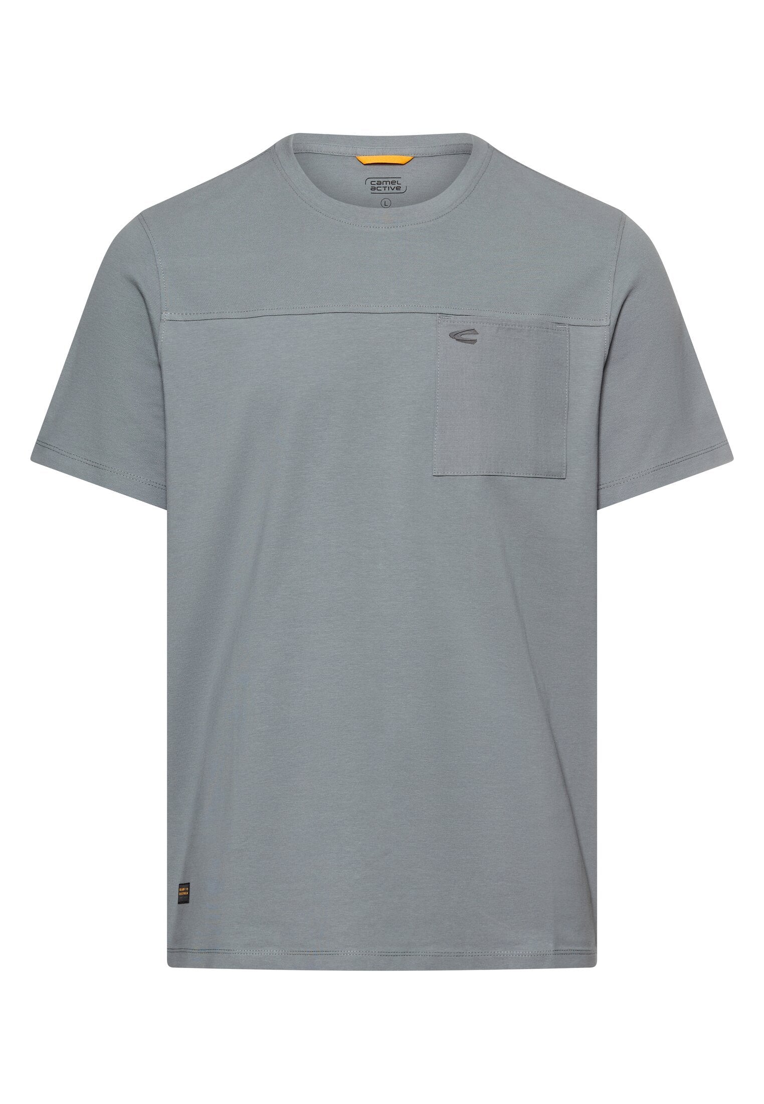 T-Shirt mit Brusttasche (Stormy Blue)