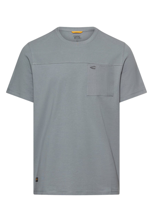 T-Shirt mit Brusttasche (Stormy Blue)