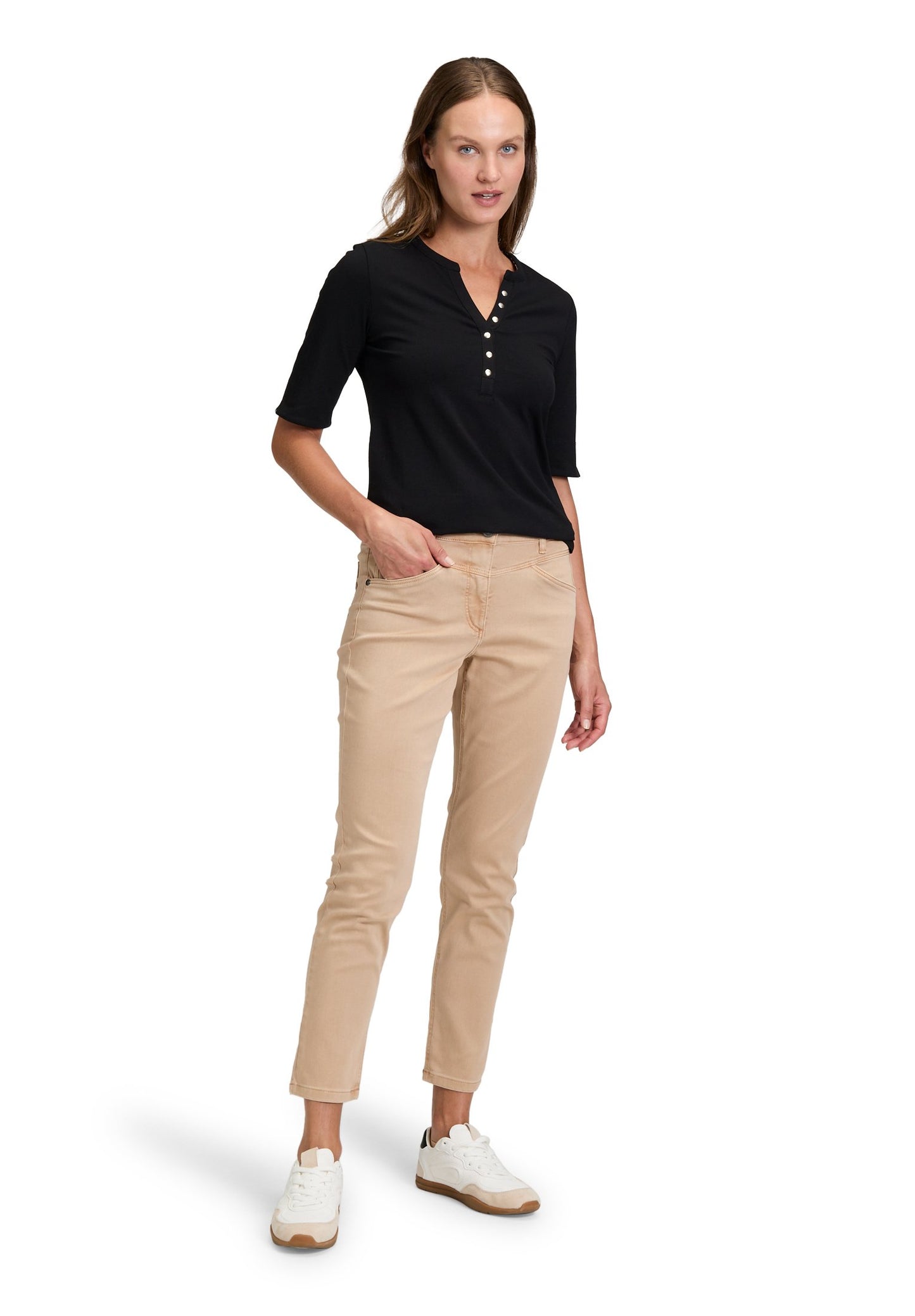 Basic Shirt (Patch Black/bei)