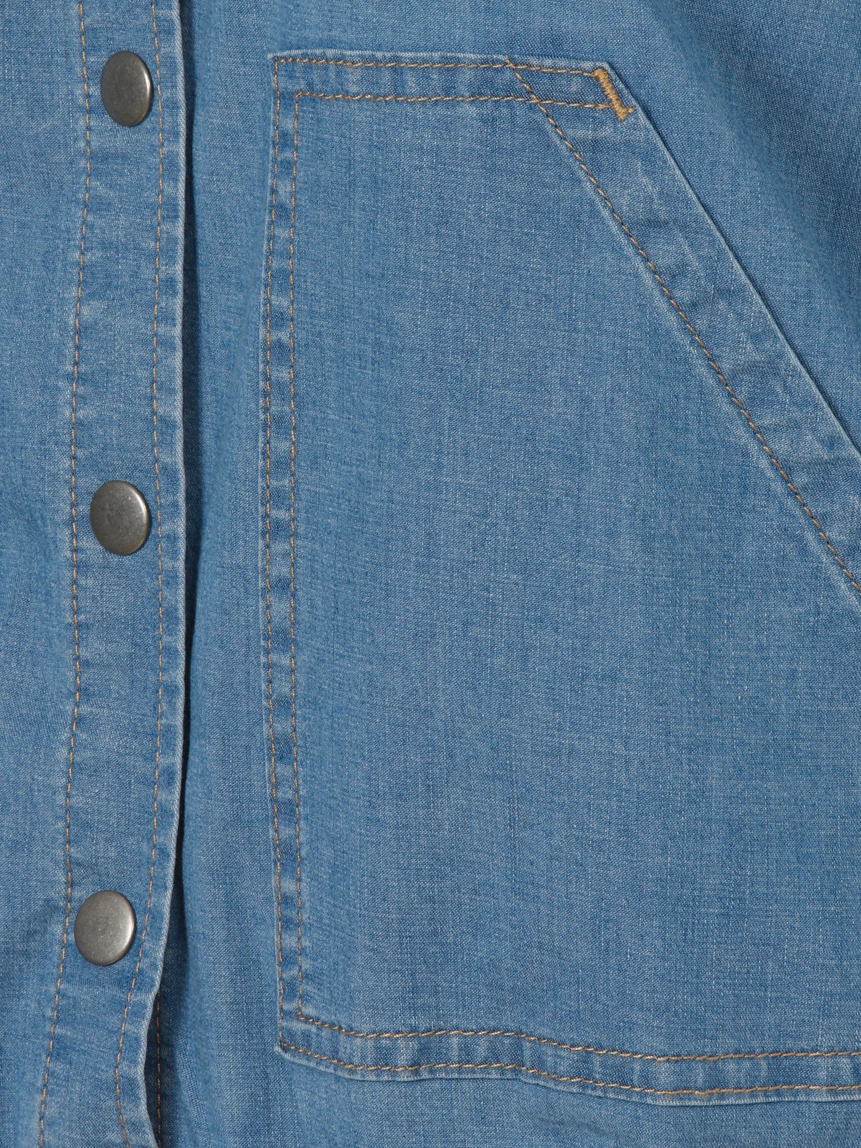 Blouson Kragen 1/1 Arm Denim (Light Blue Denim)