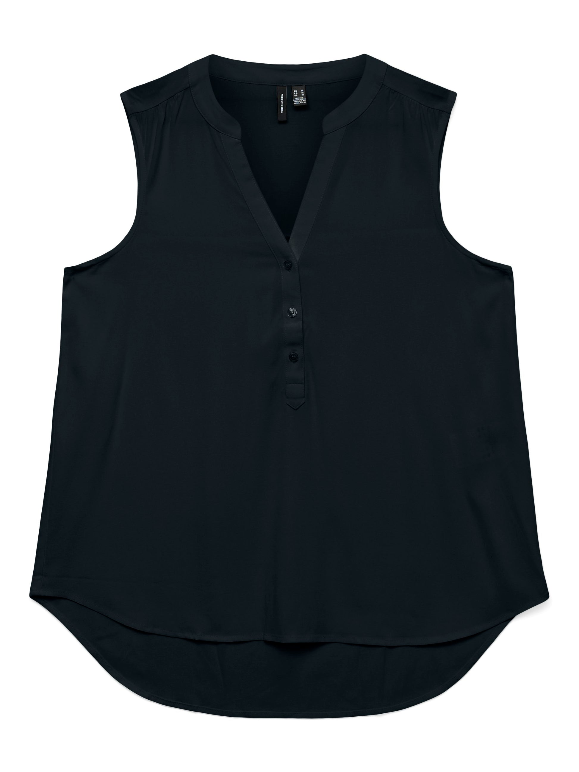 Vmbella Sl V-neck Top Wvn Ga Noos (Black)