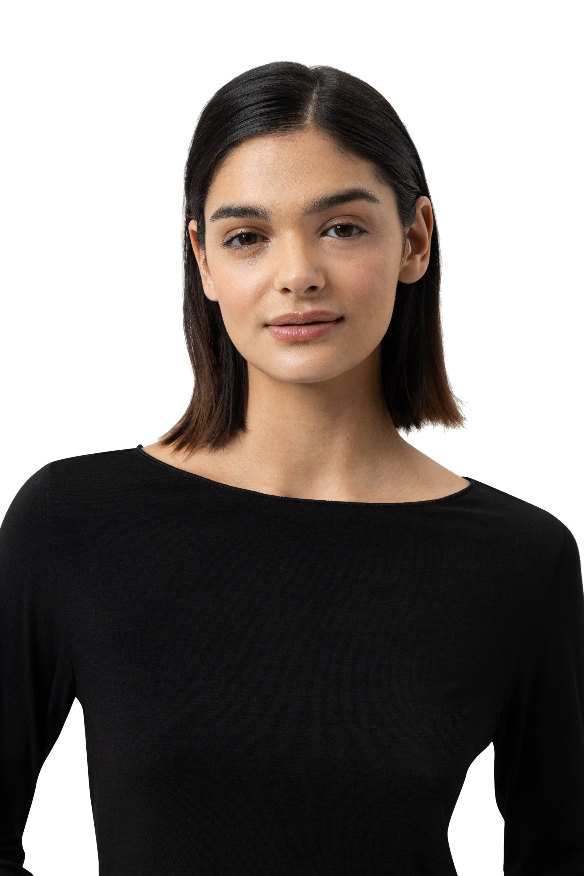 T-Shirt langarm (Schwarz)