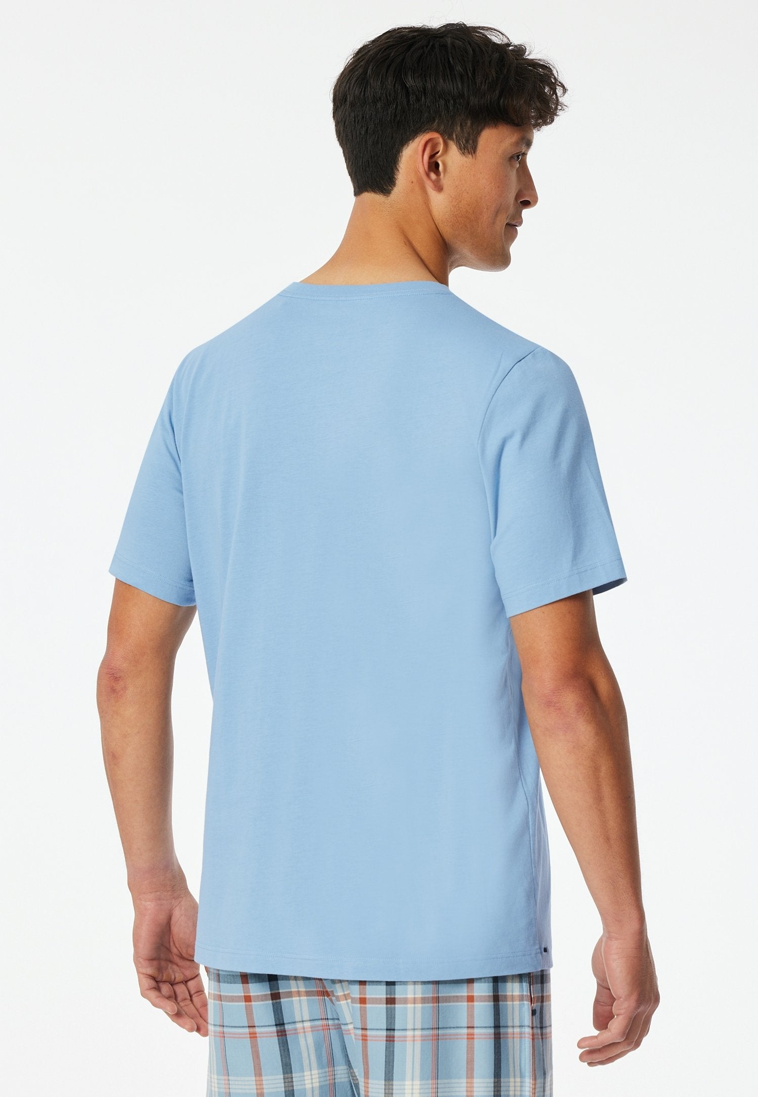 T-Shirt V-Ausschnitt (Pacific Blue)