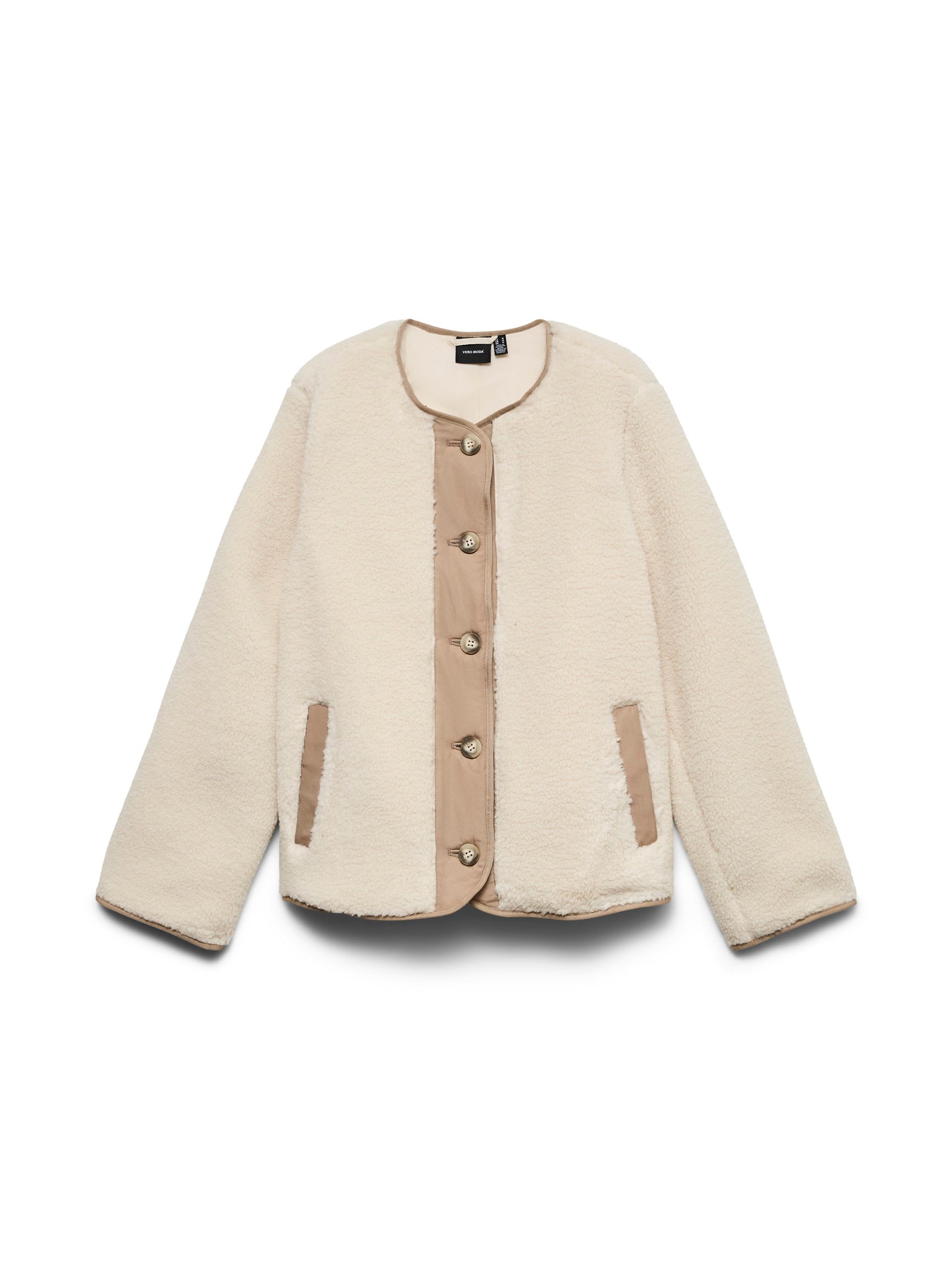 Vmfrancesca Teddy Jacket Noos (Oatmeal/tr)