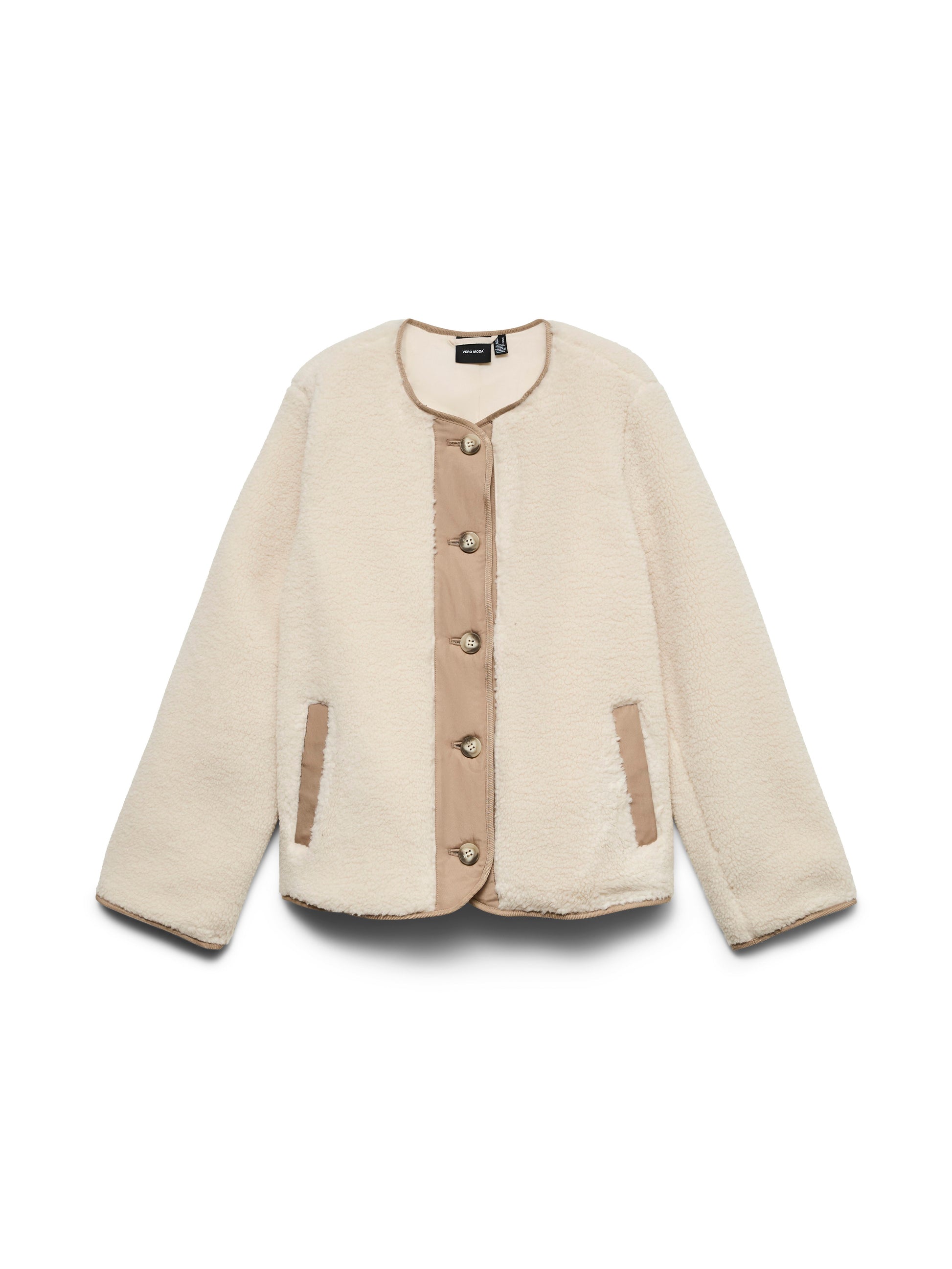 Vmfrancesca Teddy Jacket Noos (Oatmeal/tr)