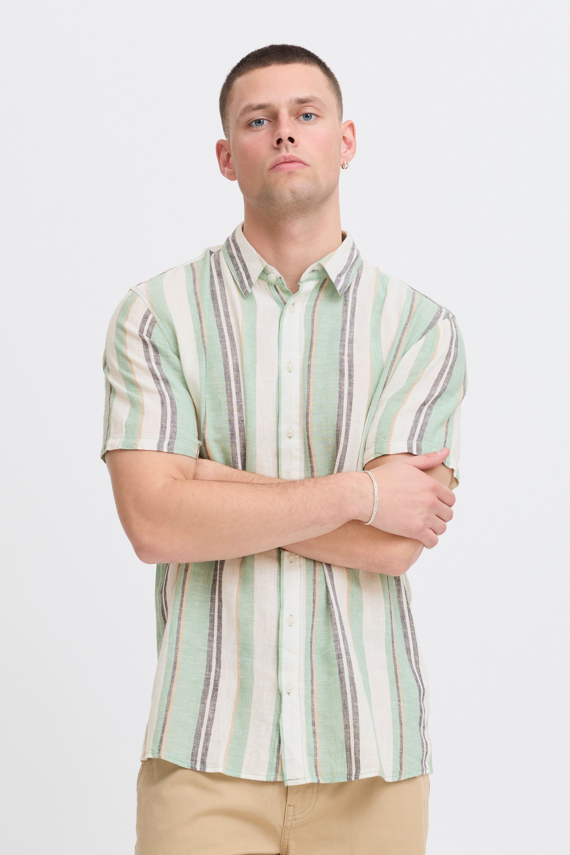 BHBOBBY Shirt stripe (Malachite Gre)