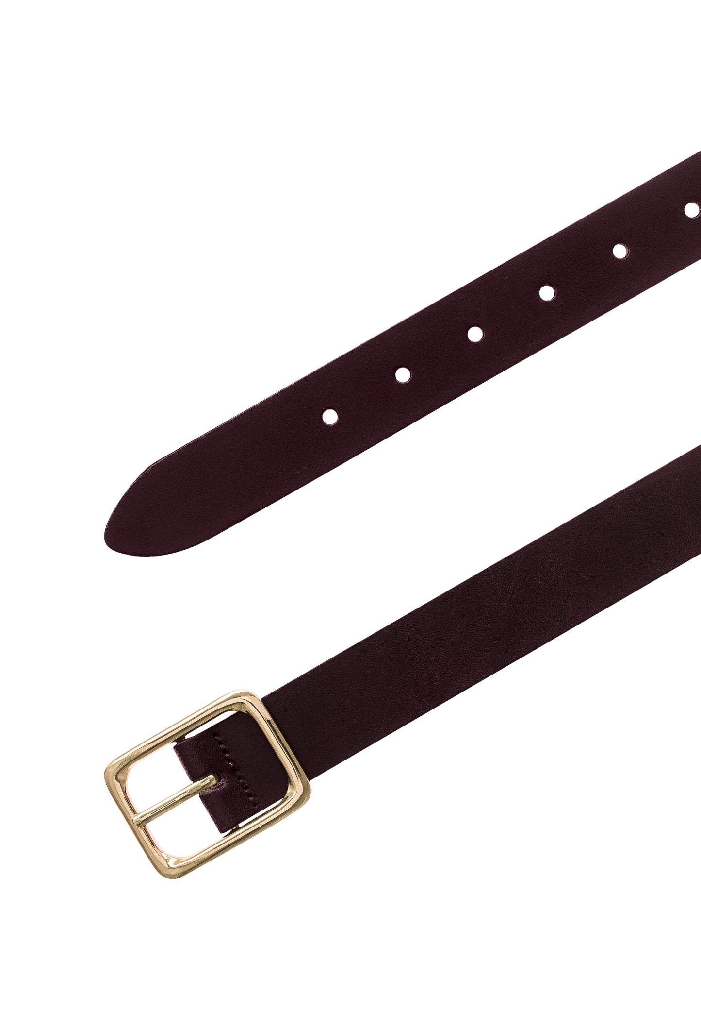 Workwear Staples - 30 mm Vollledergürtel (Dunkelbraun)
