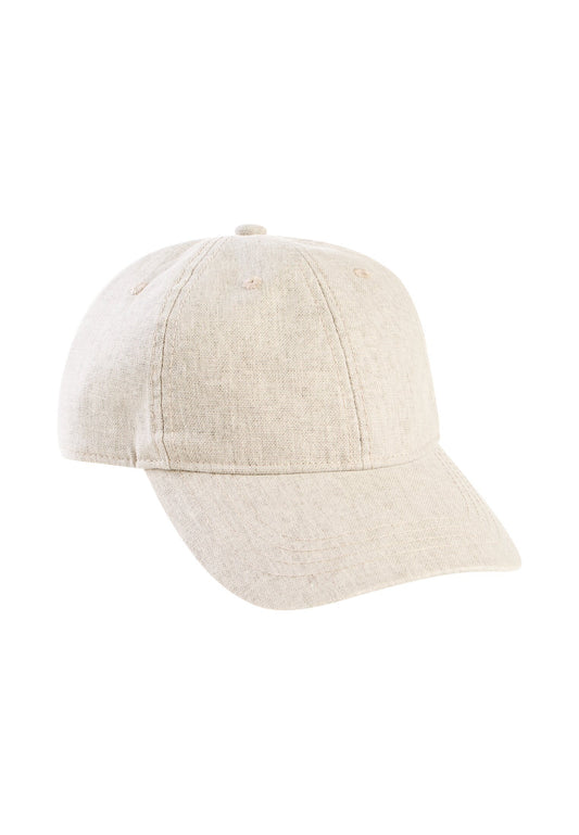 Cap aus Baumwoll-Leinen-Mix (Light Beige)