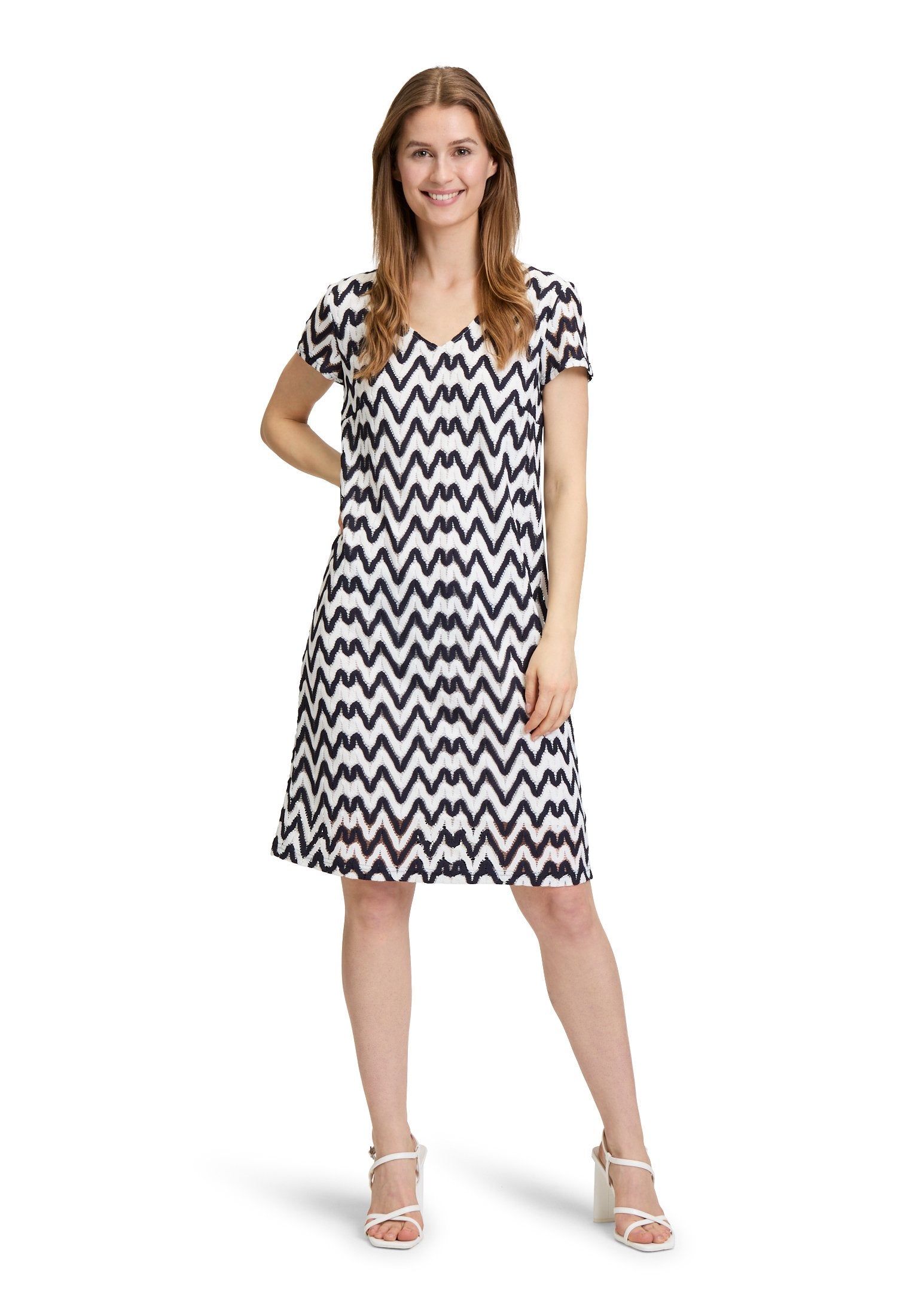 Sommerkleid (Dark Blue/cream)