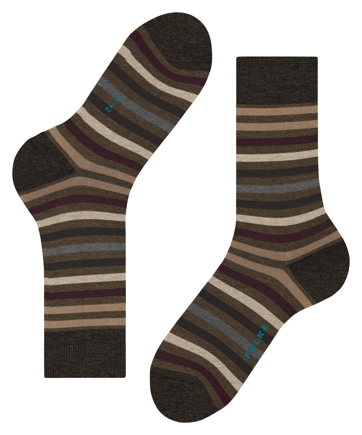 FALKE Tinted Stripe Herren Socken (Beech)