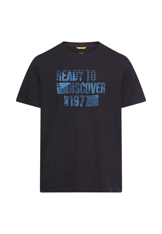 T-Shirt aus reiner Baumwolle (Dark Navy)