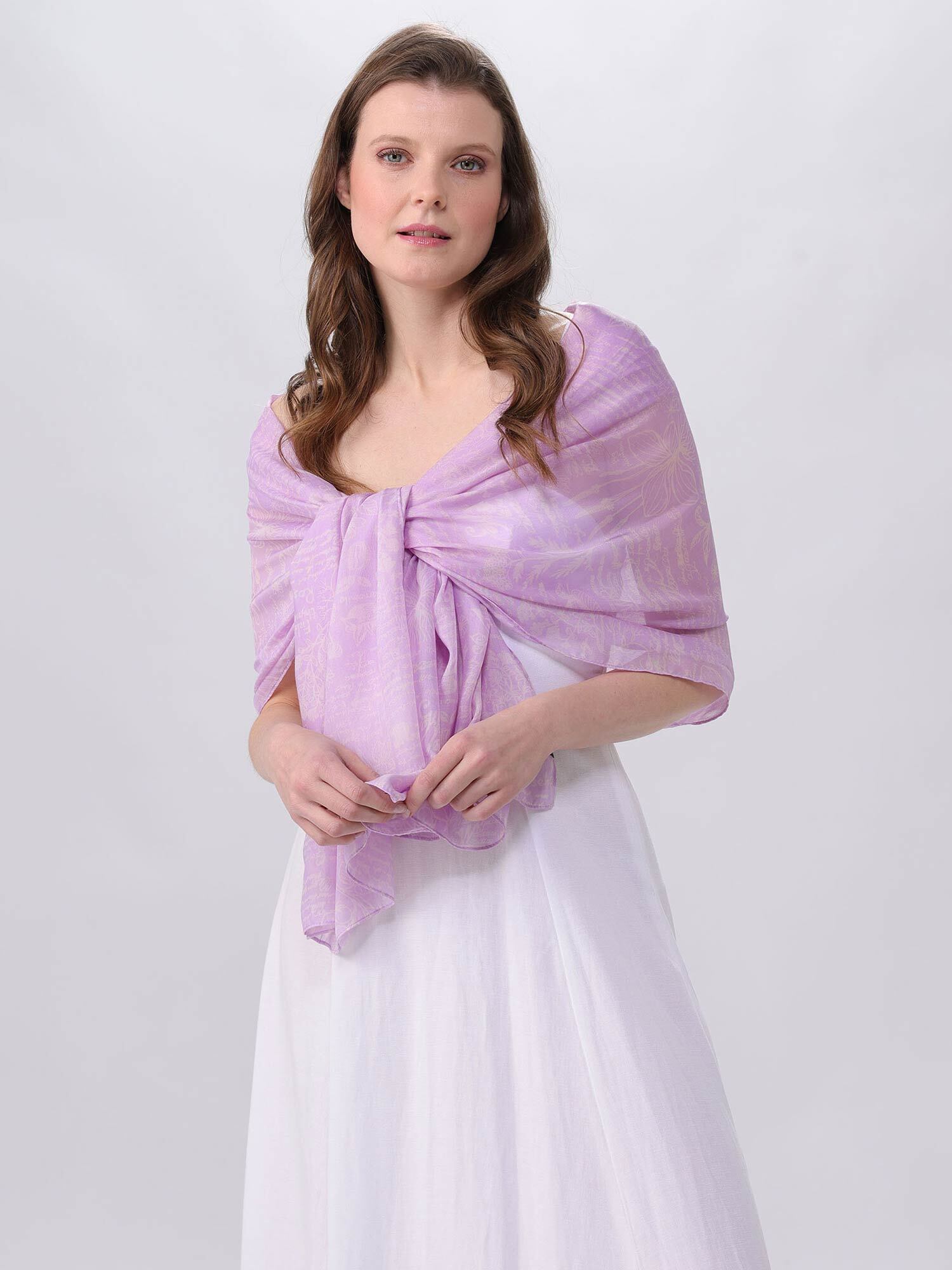 Stola Polyester Stola (Lavender)