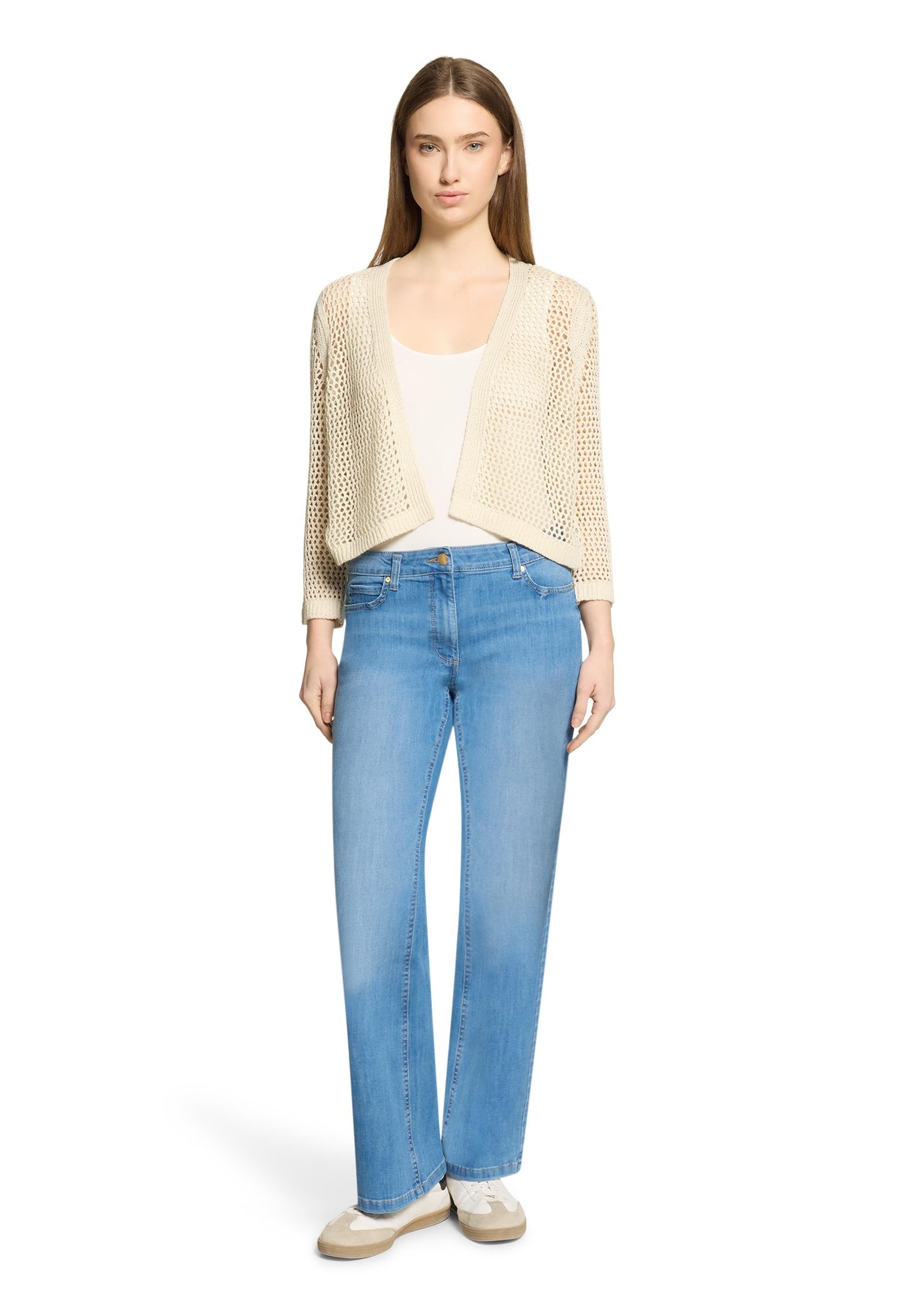 Grobstrickjacke (Silky Beige)