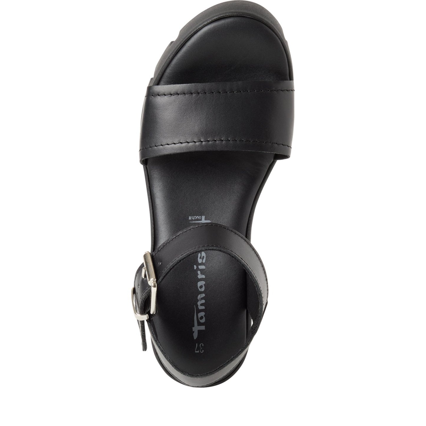 Sandalette (Black Leather)