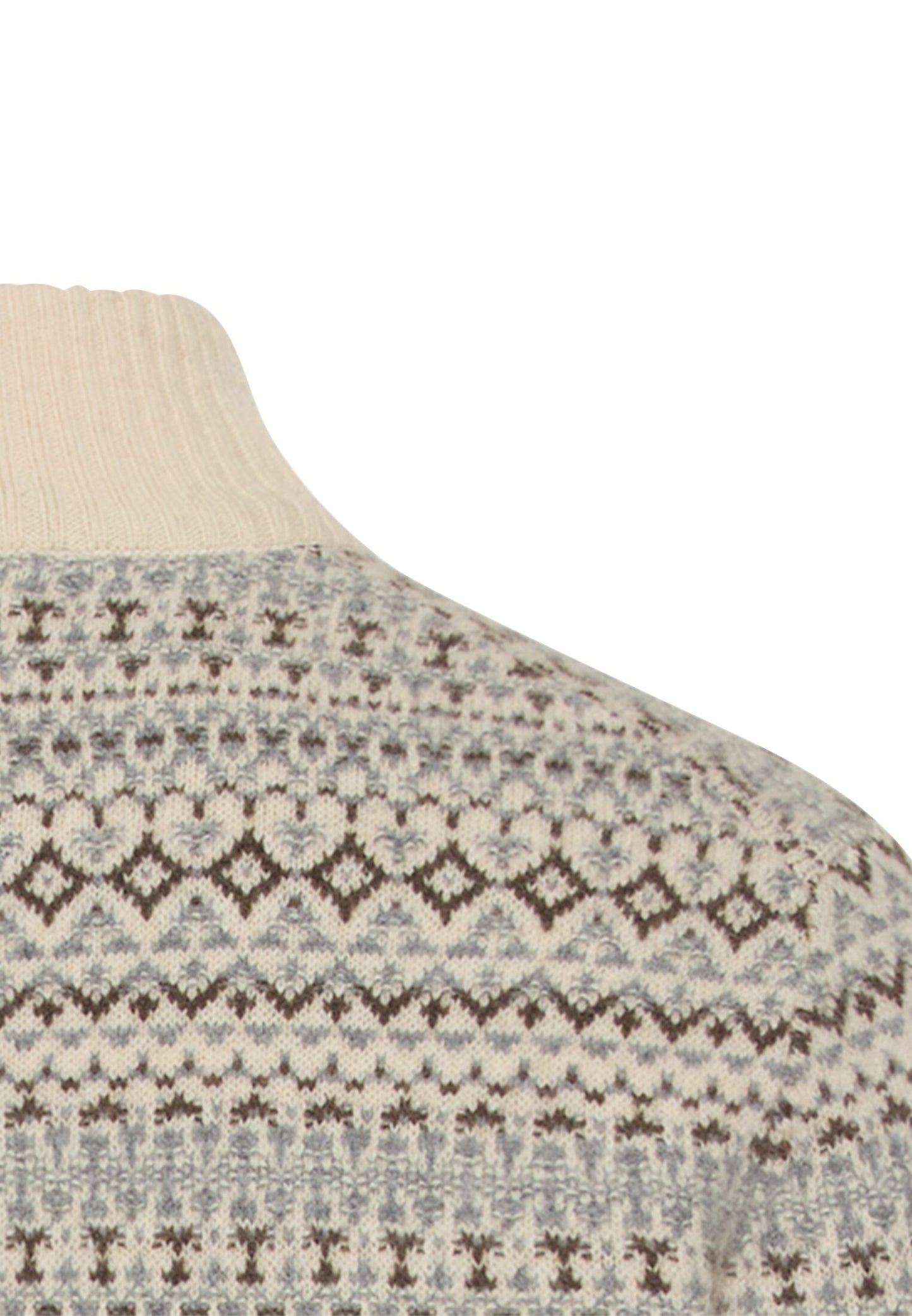 Strick-Troyer aus reiner Lammwolle (Oatmeal)