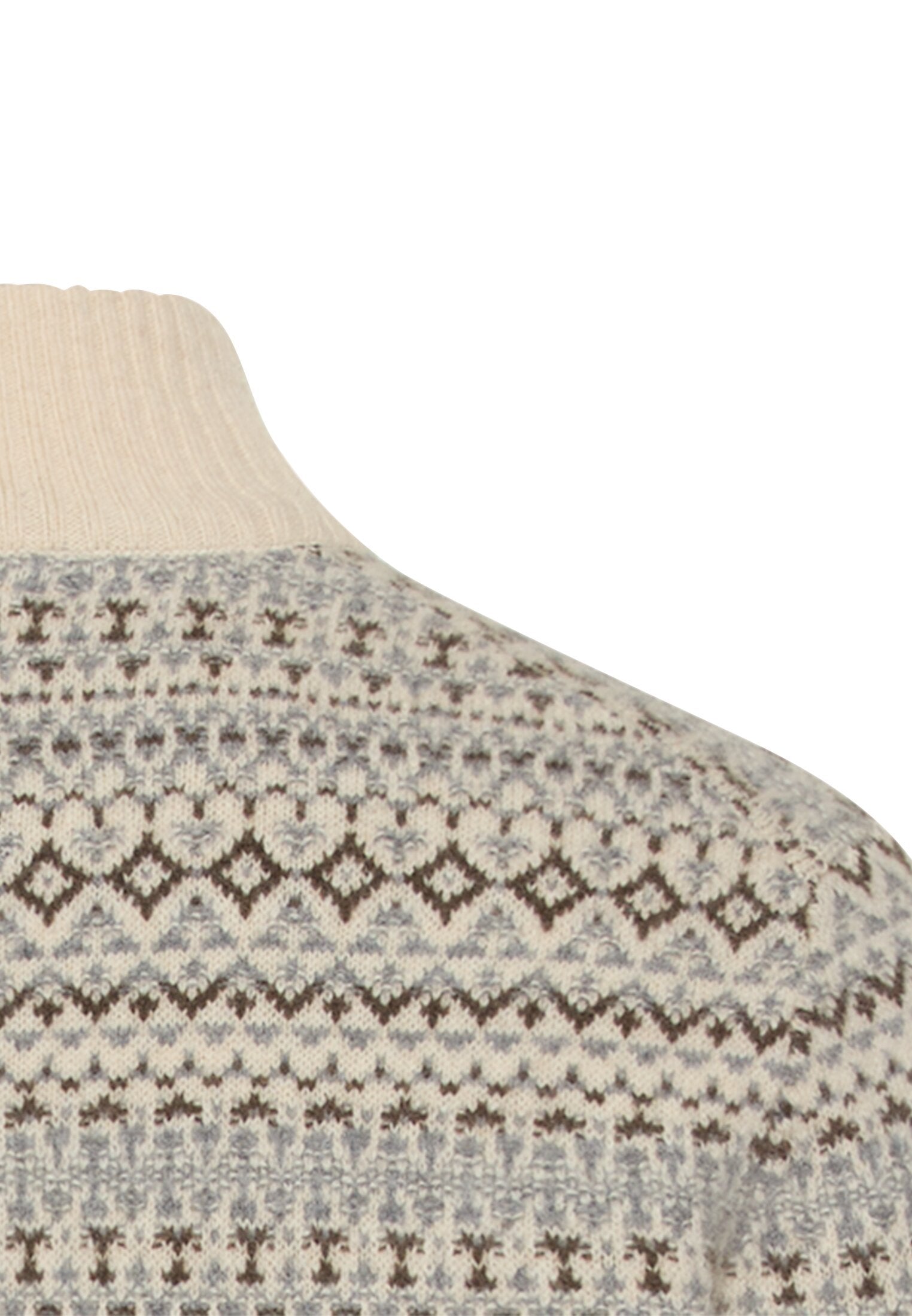 Strick-Troyer aus reiner Lammwolle (Oatmeal)