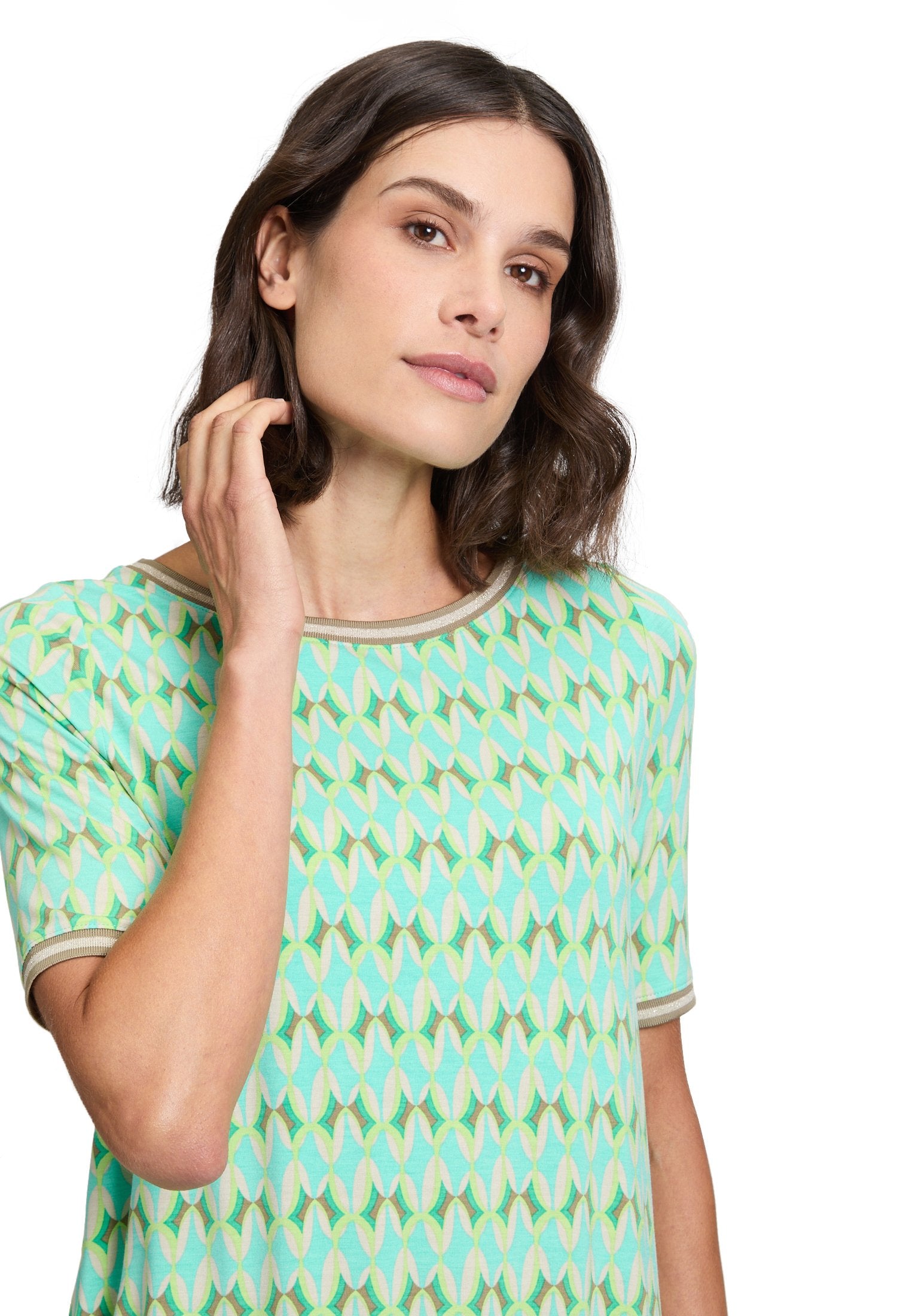 Casual-Shirt (Khaki/green)